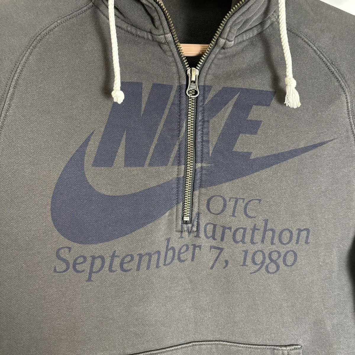 Nike × Vintage Vintage rare Nike Hoodie Otc Marathon 1980 Size US S / EU 44-46 / 1 - 2 Thumbnail