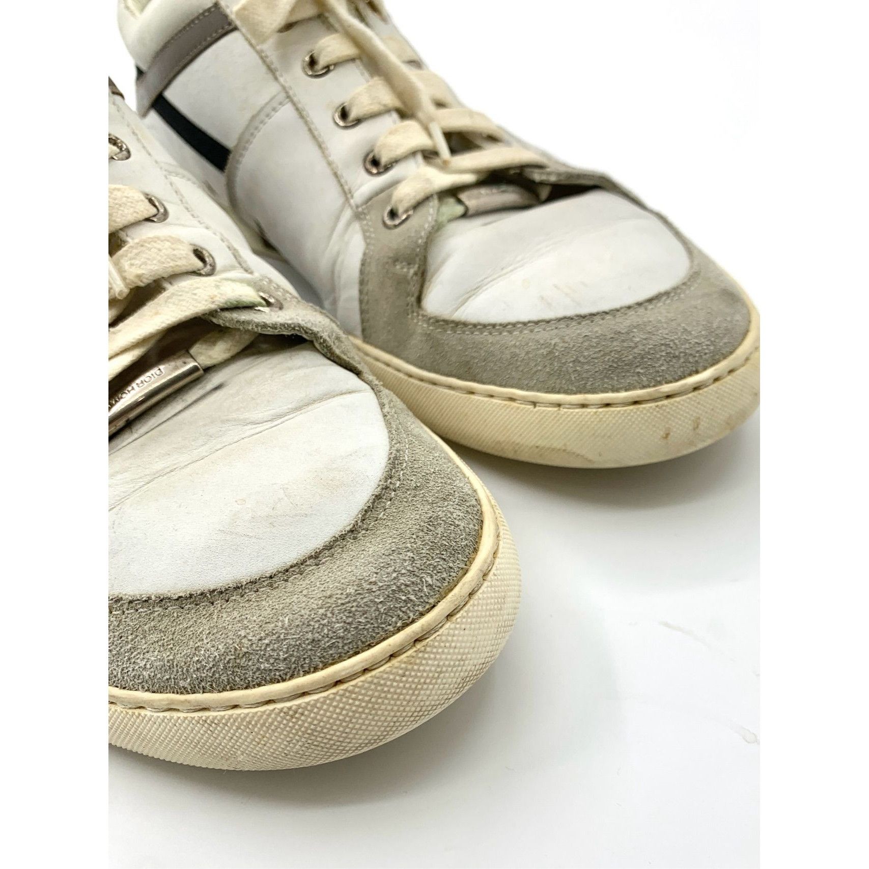 Dior Christian Dior Mens White & Black Leather Sneakers Size US 9.5 / EU 42-43 - 8 Thumbnail