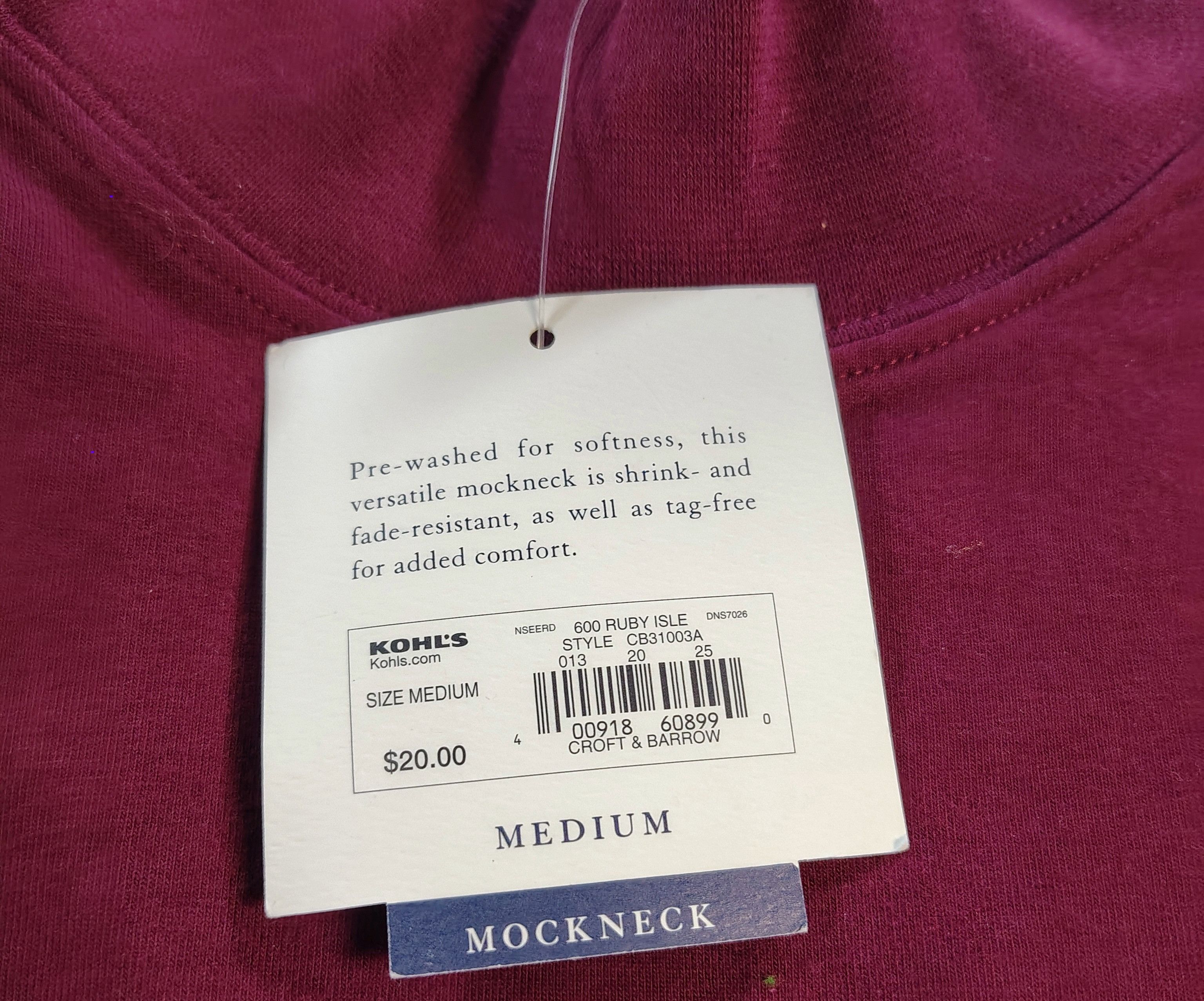 Croft & Barrow Women's Brand New Medium Croft & Barrow Mockneck Size M / US 6-8 / IT 42-44 - 2 Thumbnail