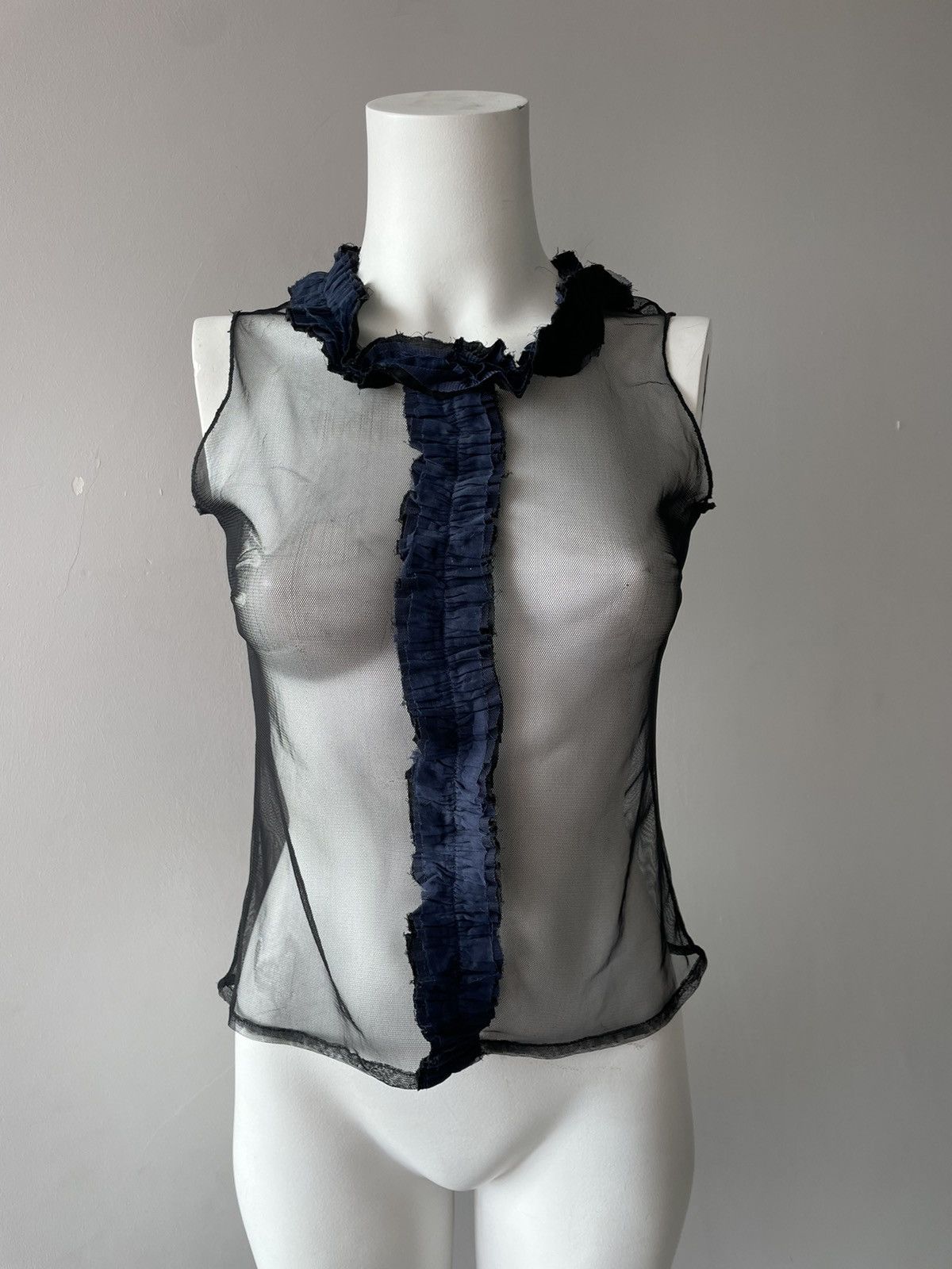 Vintage Parisian blouse Size S / US 4 / IT 40 - 3 Thumbnail