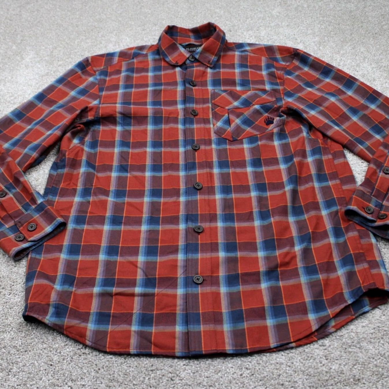 Vintage Alaskan Hardgear Shirt Men Medium Red/Blue Plaid Duluth Midnight Sun Long Sleeve Size US M / EU 48-50 / 2 - 2 Thumbnail