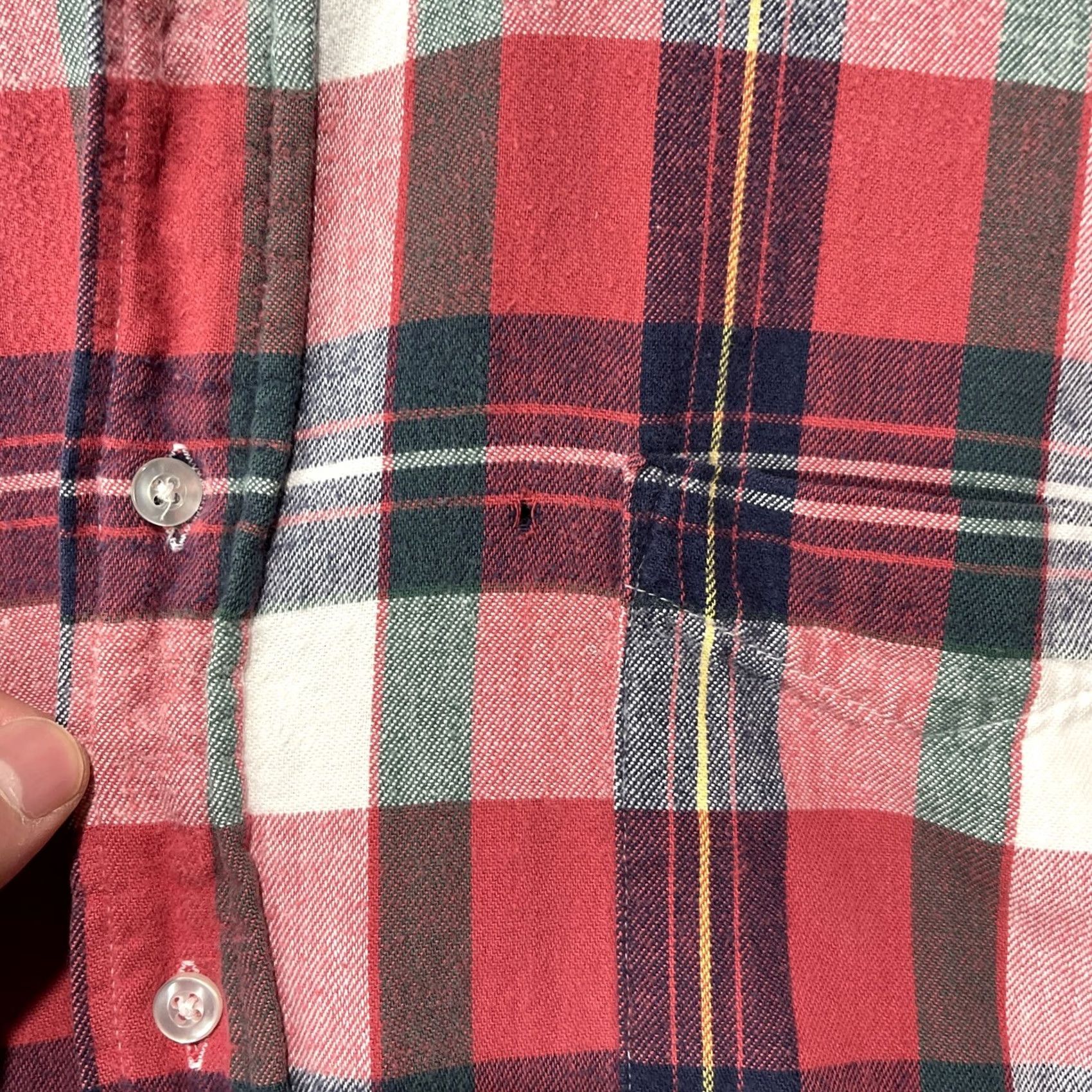 Vintage VINTAGE L.L. Bean Shirt Mens Medium Red Flannel Button-Down Made In USA Outdoor Shirt Size US M / EU 48-50 / 2 - 4 Thumbnail