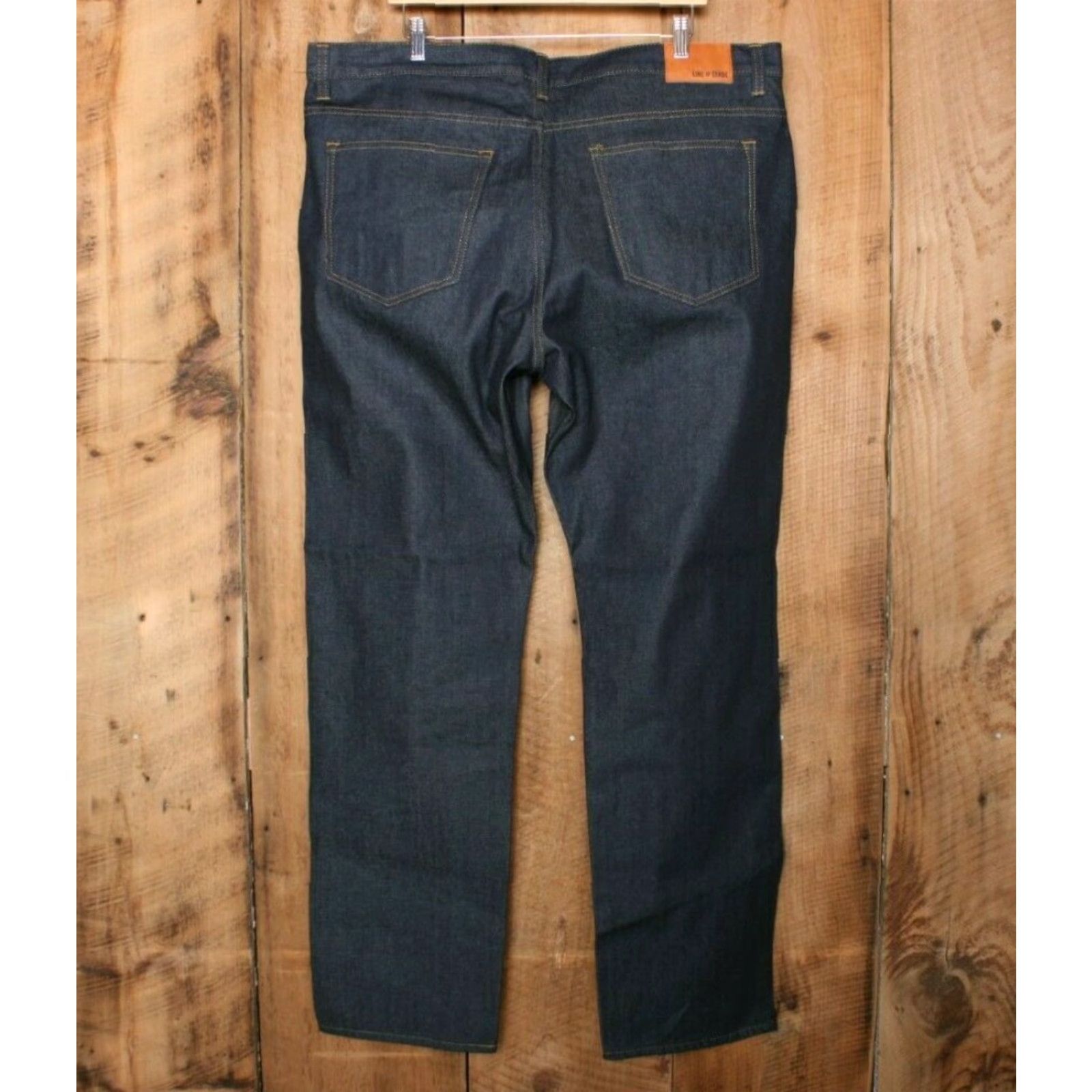 Denime LINE OF TRADE Bespoke Post Straight Leg Denim Jeans Mens 42x34 Blue Cotton Cotton Blend Zip Dark Wash 34 Inseam Jeans Size US 42 / EU 58 - 2 Thumbnail