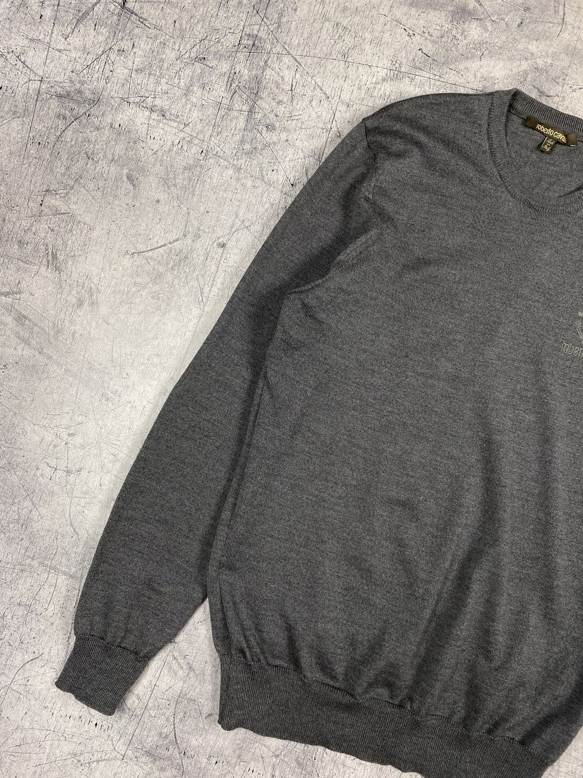 Designer × Roberto Cavalli Luxury Roberto Cavalli Designer Wool Sweater Size US L / EU 52-54 / 3 - 3 Thumbnail