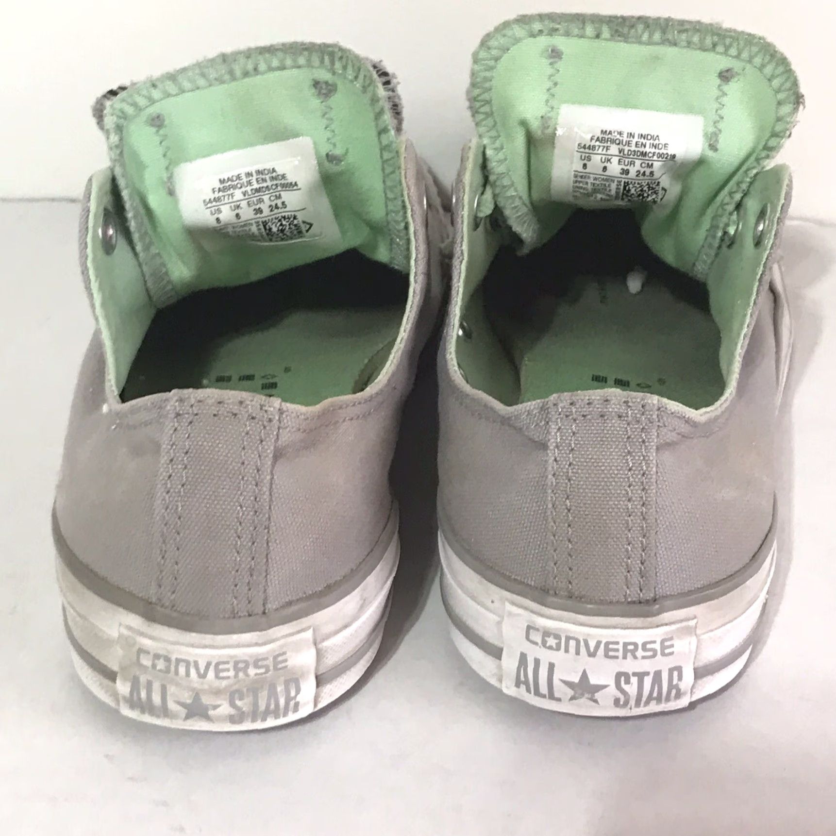 Converse VINTAGE Converse All Star Low Top Sneakers Women’s Size 8 Gray Mint String Casual Athletic Size M / US 6-8 / IT 42-44 - 4 Thumbnail