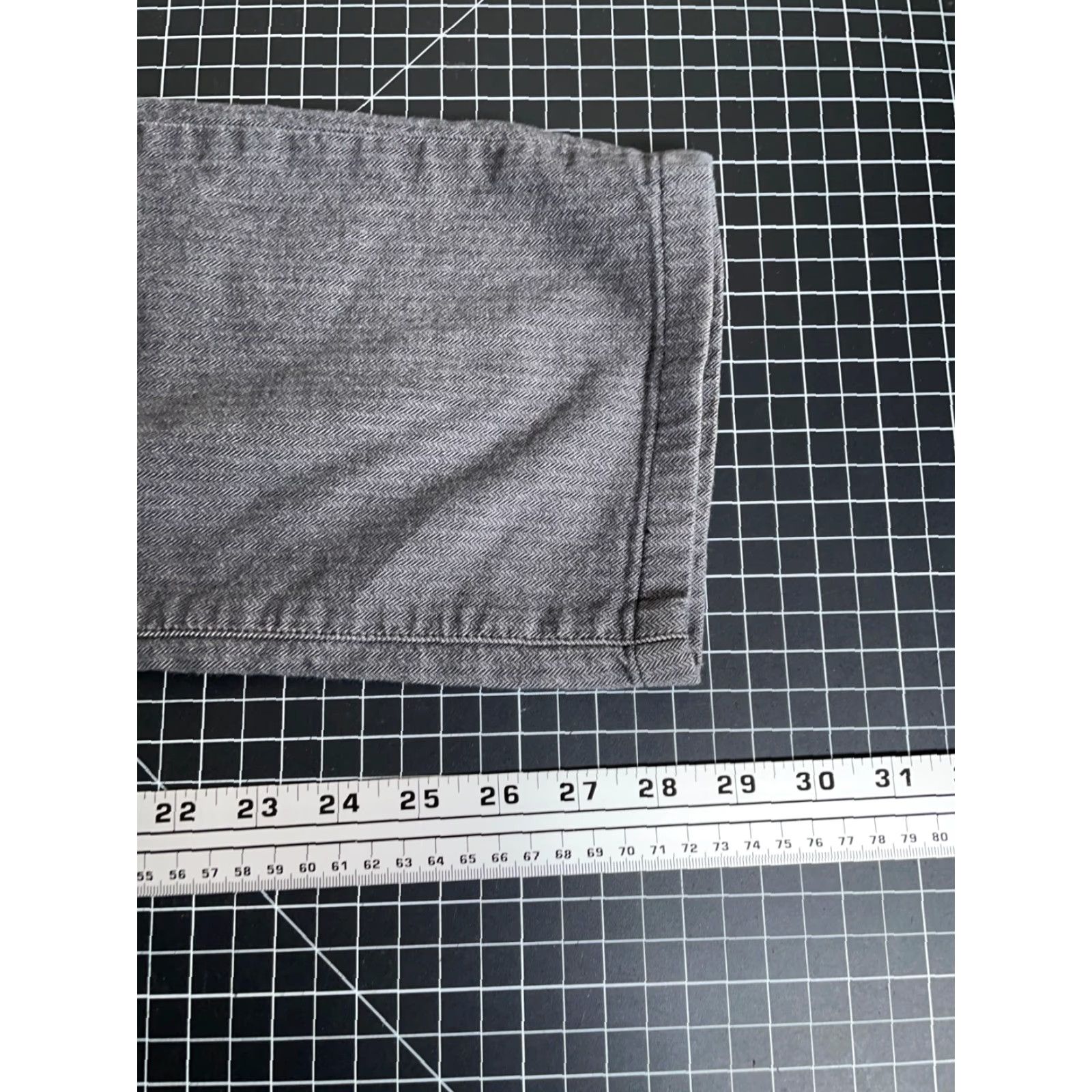 Vintage VINTAGE 34 Heritage Men's Chino Pants Slim Fit Gray Herringbone 32 x 28 Regular Size US 32 / EU 48 - 6 Thumbnail