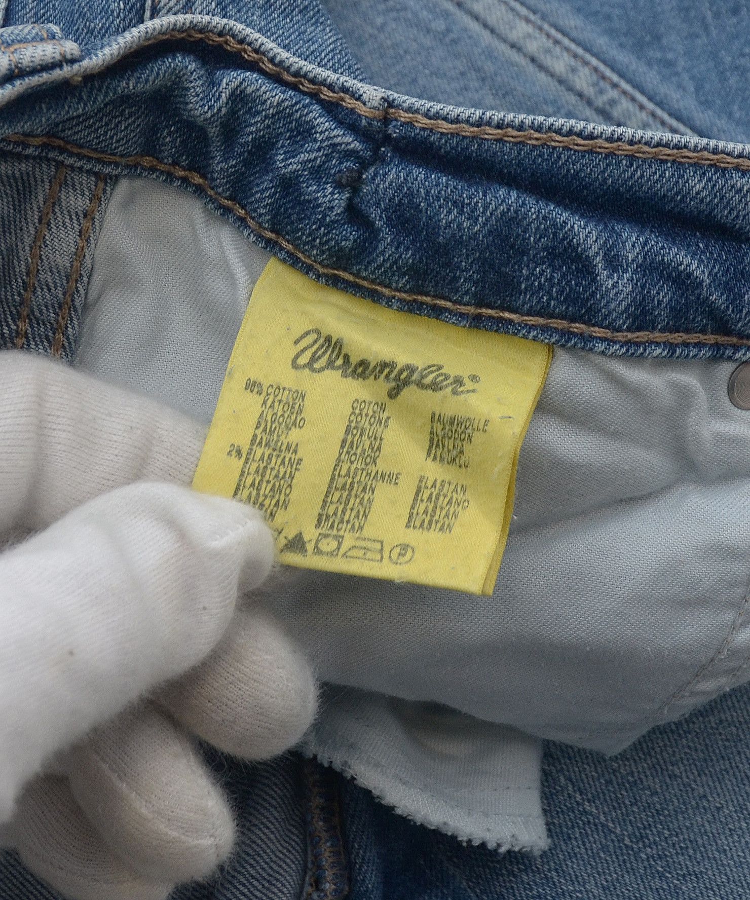 Vintage × Wrangler Vintage Y2K Wrangler Long Jeans 32x36 Distressed Light Wash Size US 32 / EU 48 - 10 Thumbnail
