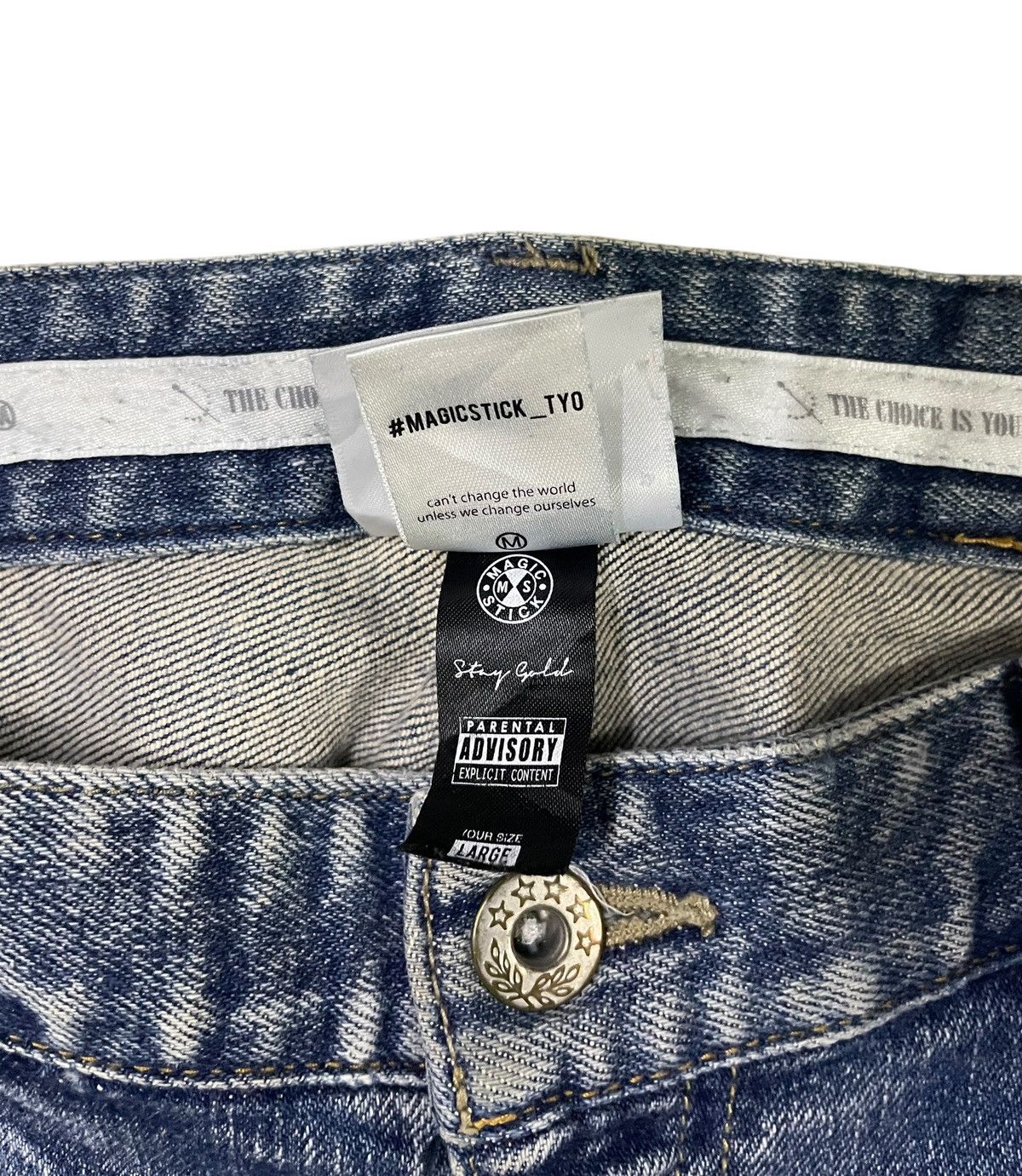 Billionaire Boys Club Vintage Brand Billiomaire Boys Club Distressed Jeans 2000s Size US 35 - 11 Thumbnail