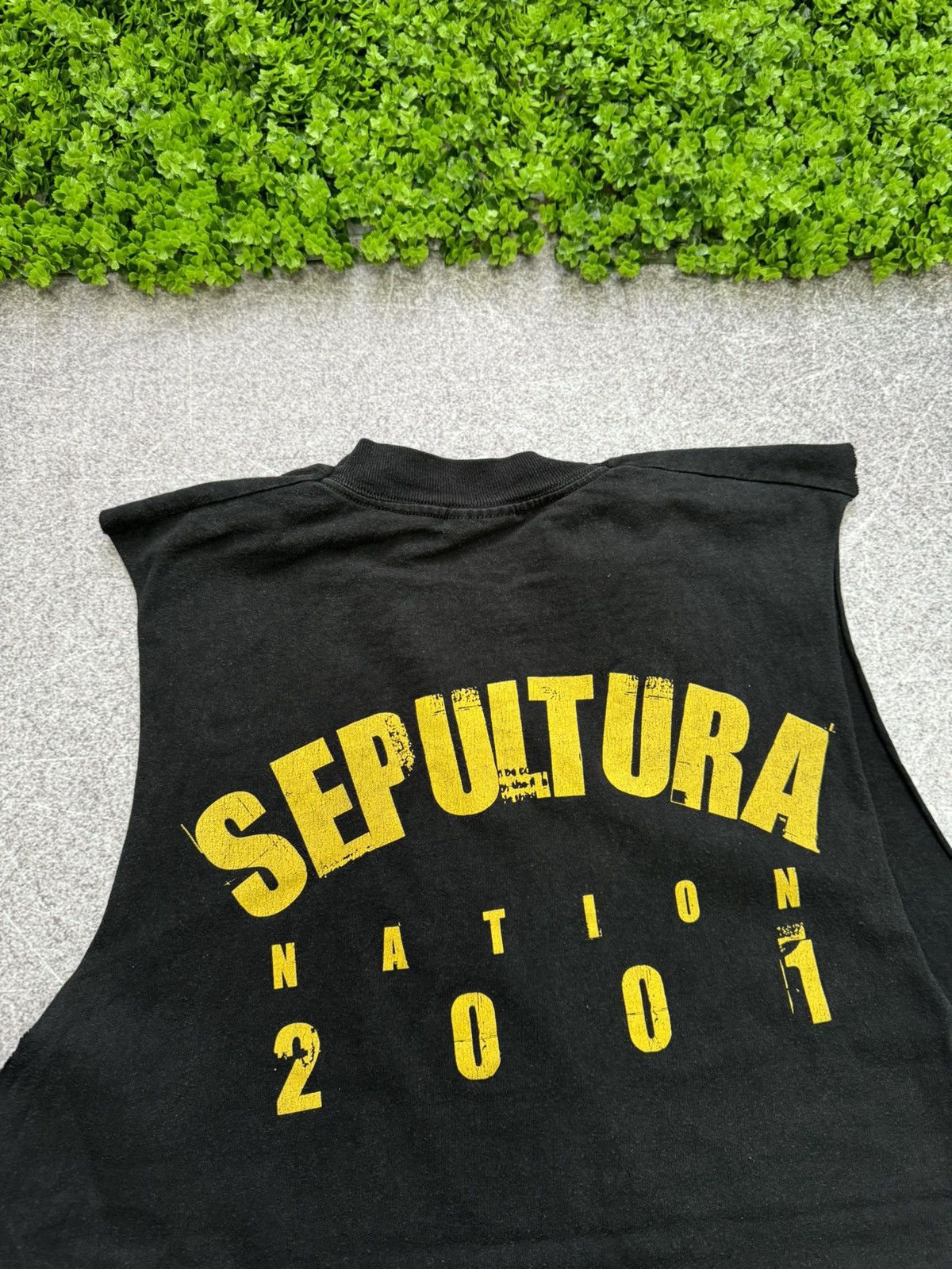Band Tees × Vintage Vintage 2001 Sepultura Nation Tank Top Shirt Y2K Size US XL / EU 56 / 4 - 9 Thumbnail