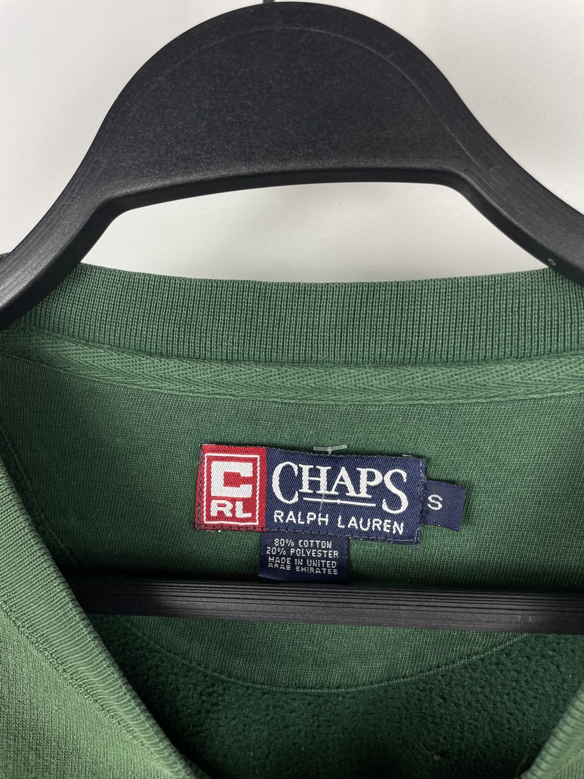 Chaps Ralph Lauren × Polo Ralph Lauren × Vintage Vintage 90’s Chaps Ralph Lauren Big Logo Oversize Sweatshirt Size US S / EU 44-46 / 1 - 10 Thumbnail
