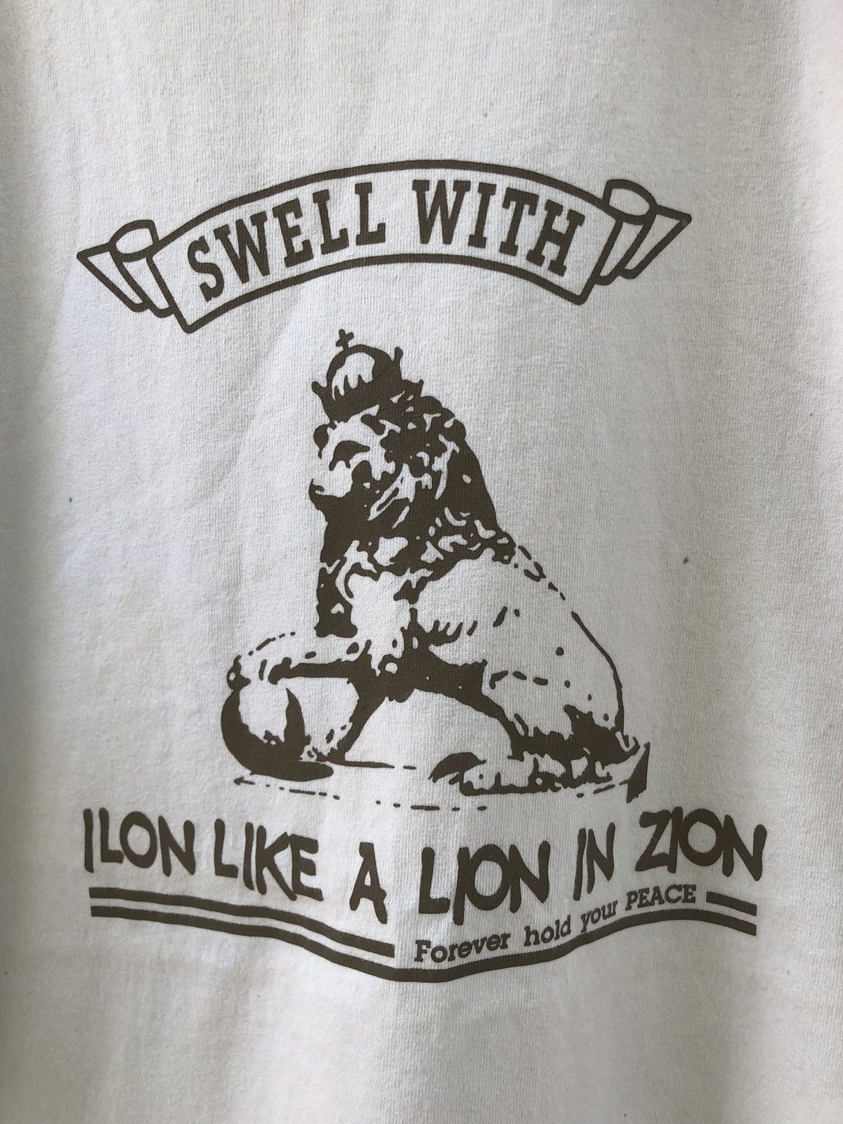 Japanese Brand Vintage Y2K Swell With Ilon Like A Lion In Zion Tee Size US L / EU 52-54 / 3 - 2 Thumbnail