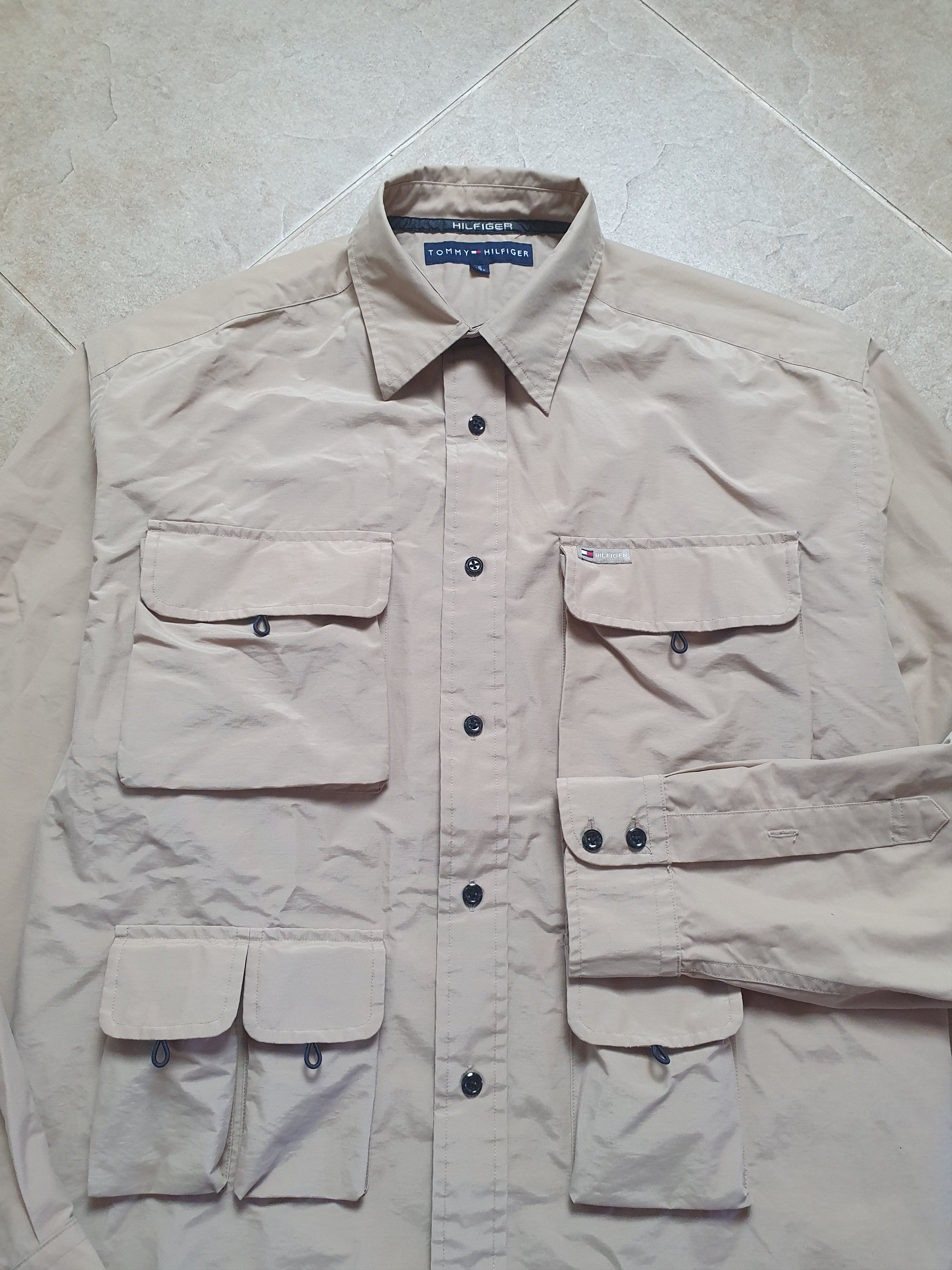 Tommy Hilfiger Tommy Hilfiger Shirt Fishing Khaki Military Surplus Safari Size US S / EU 44-46 / 1 - 10 Thumbnail
