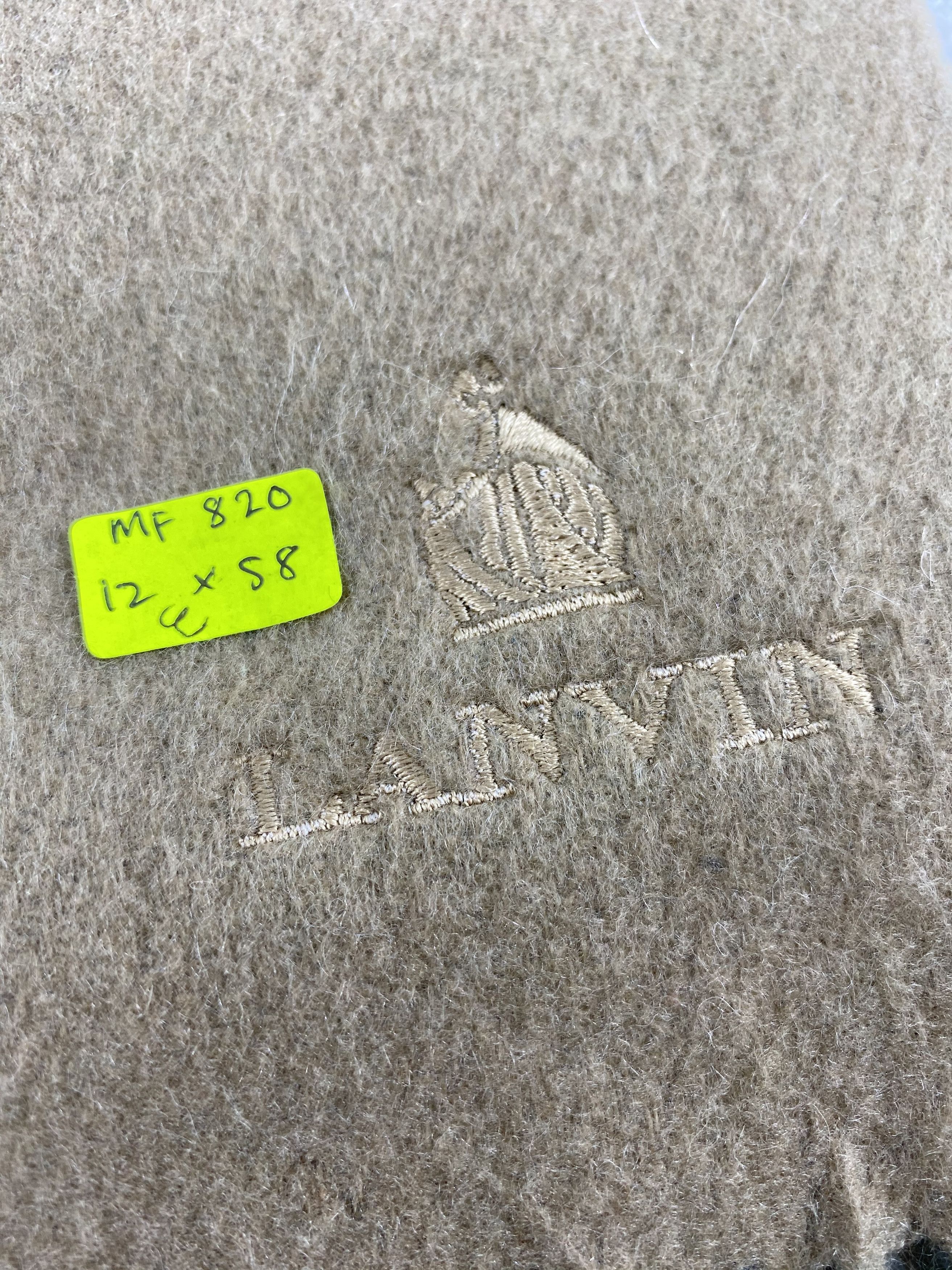 Lanvin Vintage Lanvin Scarf/Muffler/Neckwear MF820 Size ONE SIZE - 5 Thumbnail