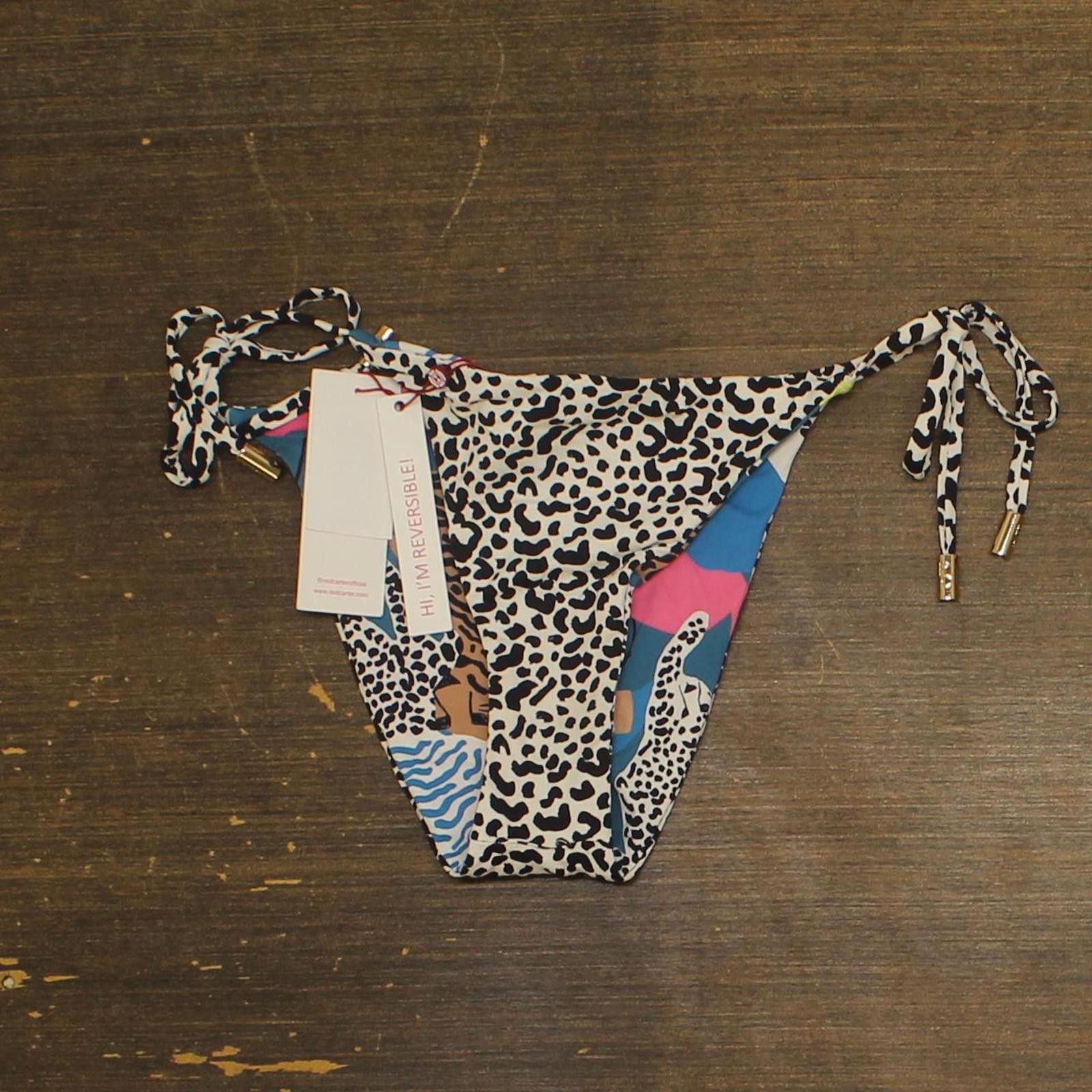 Red Carter Red Carter Reversible Bikini Bottom Indigo Dye Multi Blue S Size ONE SIZE - 1 Thumbnail