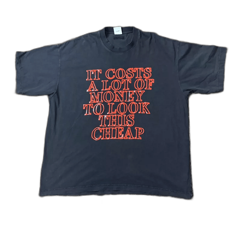 Vetements Vetements 24SS Red Slogan Print T-shirt Size US M / EU 48-50 / 2 - 1 Thumbnail