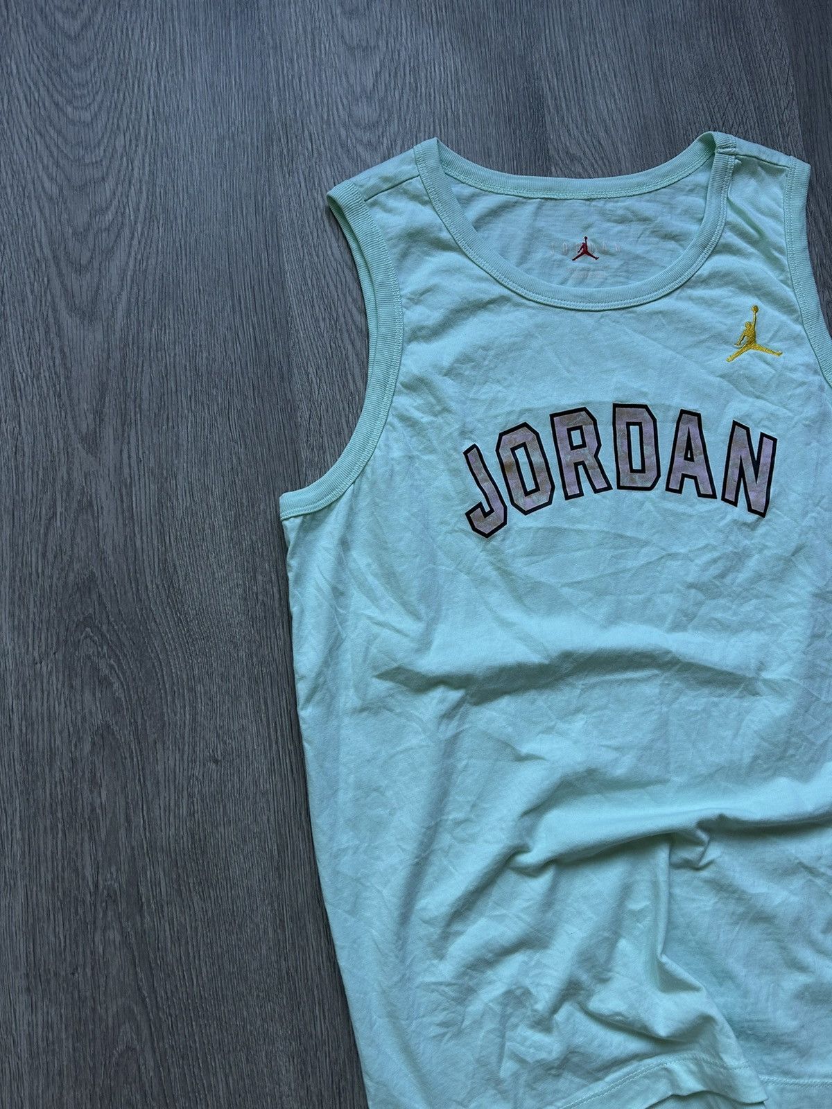Jordan Brand × Nike T-SHIRT JORDAN 🔘 Basketball 🏀 Sportswear 🔘 Jordan Nike Air 🔘 Size US M / EU 48-50 / 2 - 2 Thumbnail