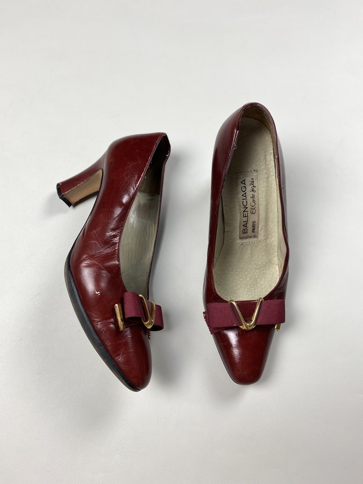 Balenciaga × Vintage Balenciaga vintage ladies leather heels size 38 Size US 8 / IT 38 - 15 Thumbnail