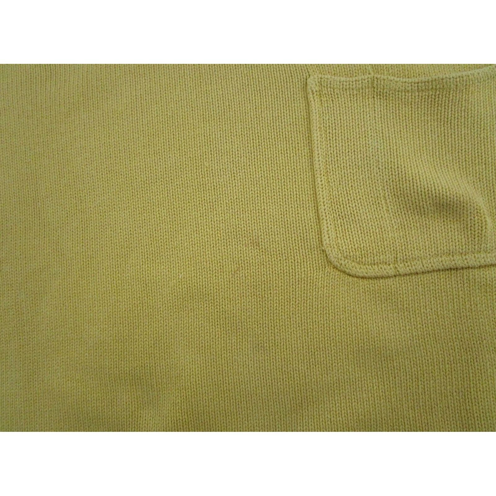 Gap VINTAGE Gap Yellow Heavy Knit Front Pocket Sweater Pullover Size L Womens Pullover Winter Fall Spring Knit Pocket Front Yellow Gap Size L Size L / US 10 / IT 46 - 3 Thumbnail