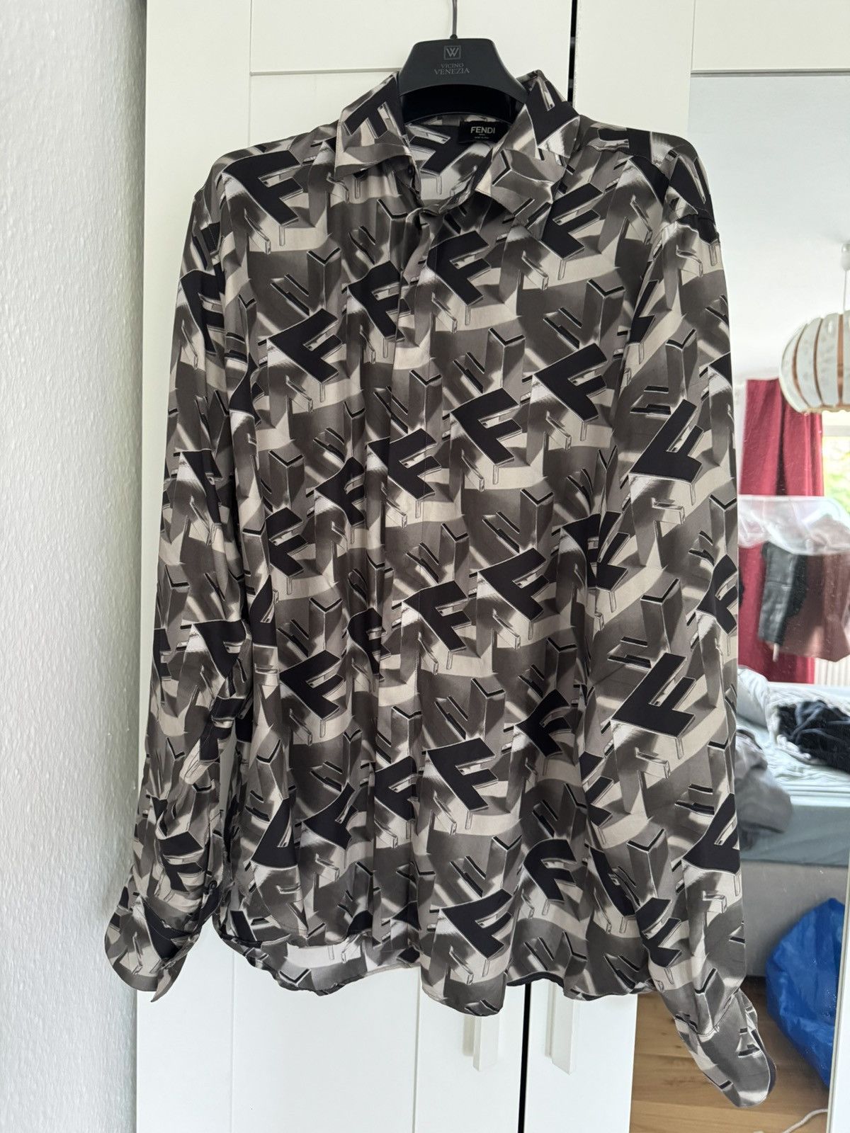 Fendi Fendi FF Blocks Shirt Size US L / EU 52-54 / 3 - 5 Thumbnail