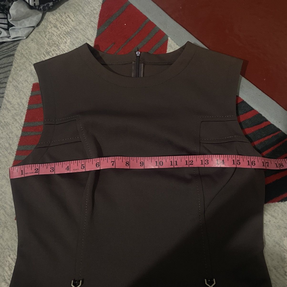 Fendi ‼️LAST DROP‼️Fendi Jeans Brown Sleeveless Dress Minimalist Size S / US 4 / IT 40 - 23 Thumbnail