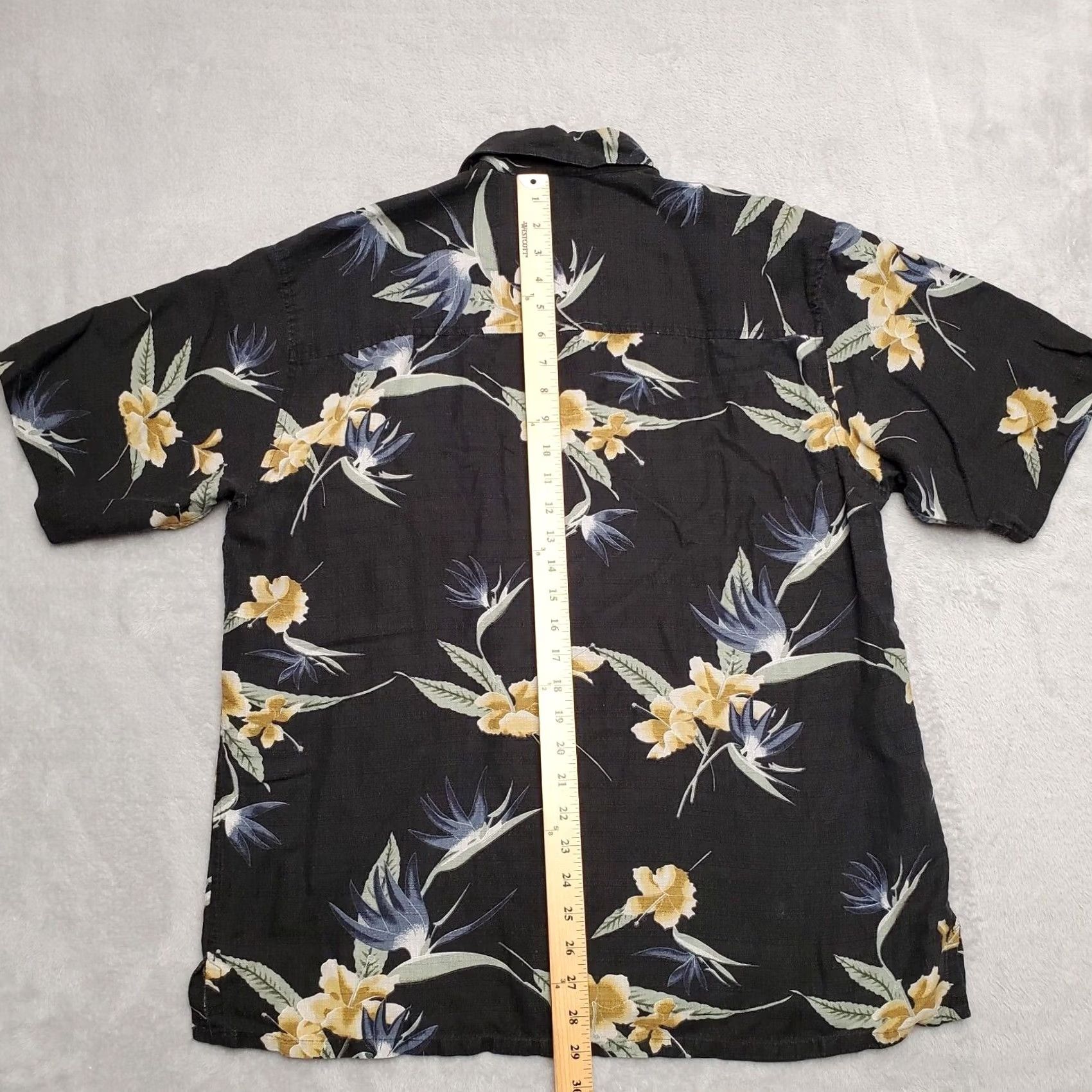 Vintage VINTAGE Havana Cafe Shirt Mens L Black Floral Hawaiian Silk Linen Blend Casual Size US L / EU 52-54 / 3 - 5 Thumbnail