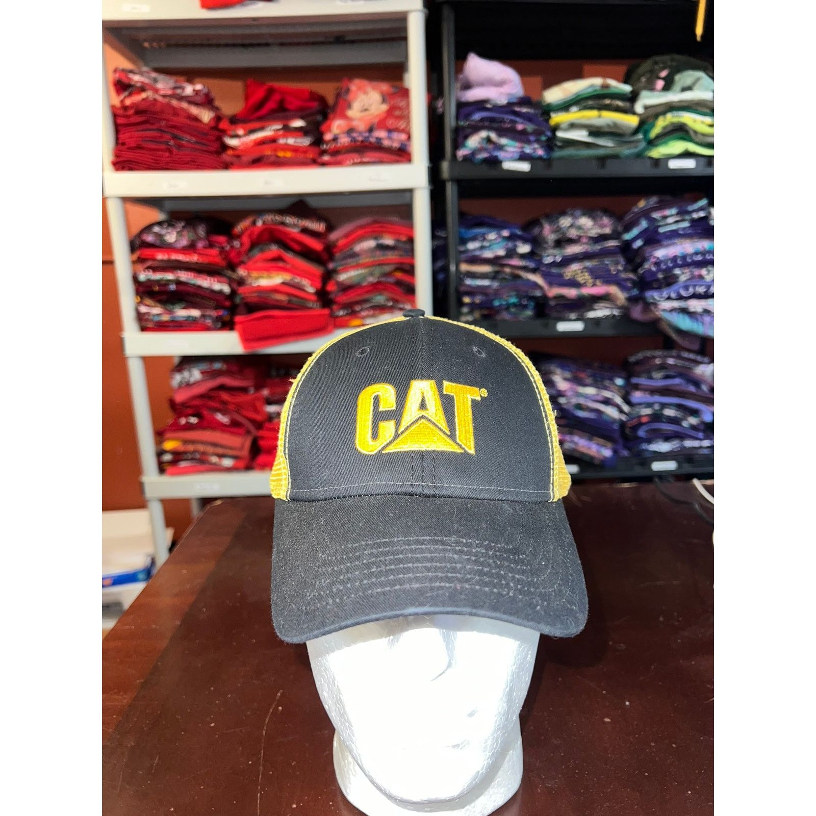 Vintage Cat Hat Mountain Logo Adjustable Black Emblem Cap Headwear Size ONE SIZE - 1 Thumbnail