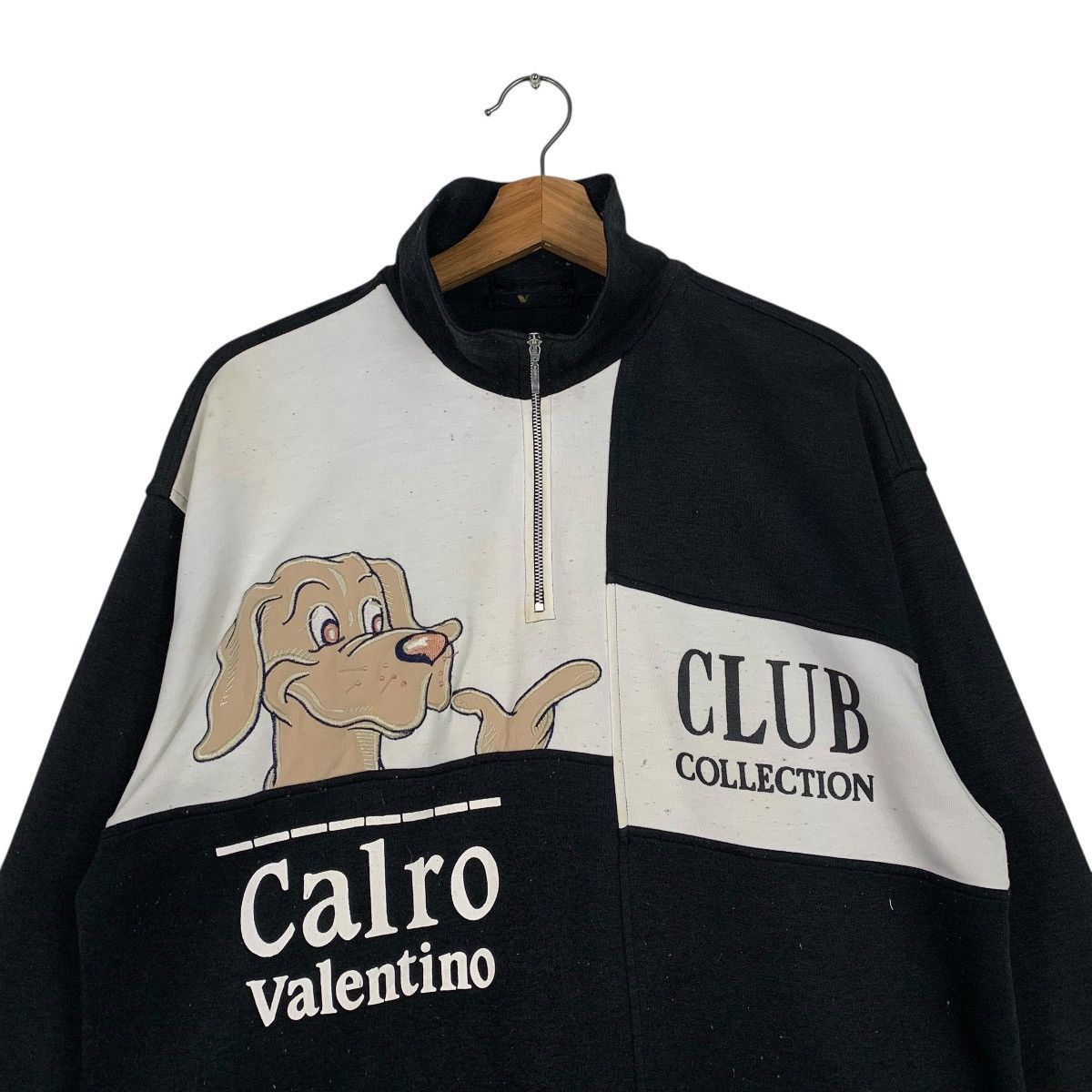 Japanese Brand Carlo Valentino Quarter Zipper Sweater Size US M / EU 48-50 / 2 - 2 Thumbnail