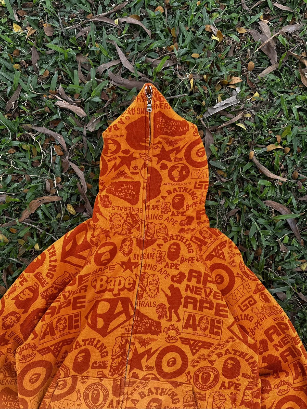 Bape A Bathing Ape BAPE All Logo Full Zip Hoodie NIGO Era Size US S / EU 44-46 / 1 - 12 Thumbnail