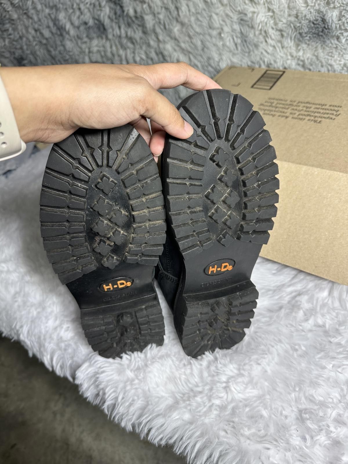 Harley Davidson Harley-Davidson Black Waterproof Leather Boots Size ONE SIZE - 5 Thumbnail