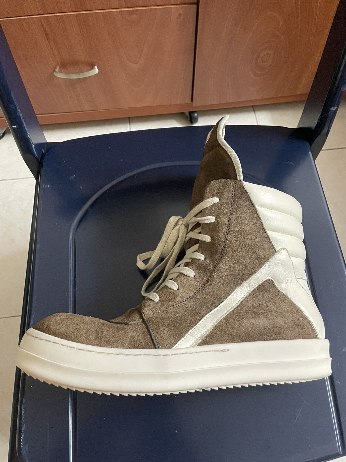 Rick Owens SS19 Rick Owens geobasket in brown suede Size US 8.5 / EU 41-42 - 10 Thumbnail
