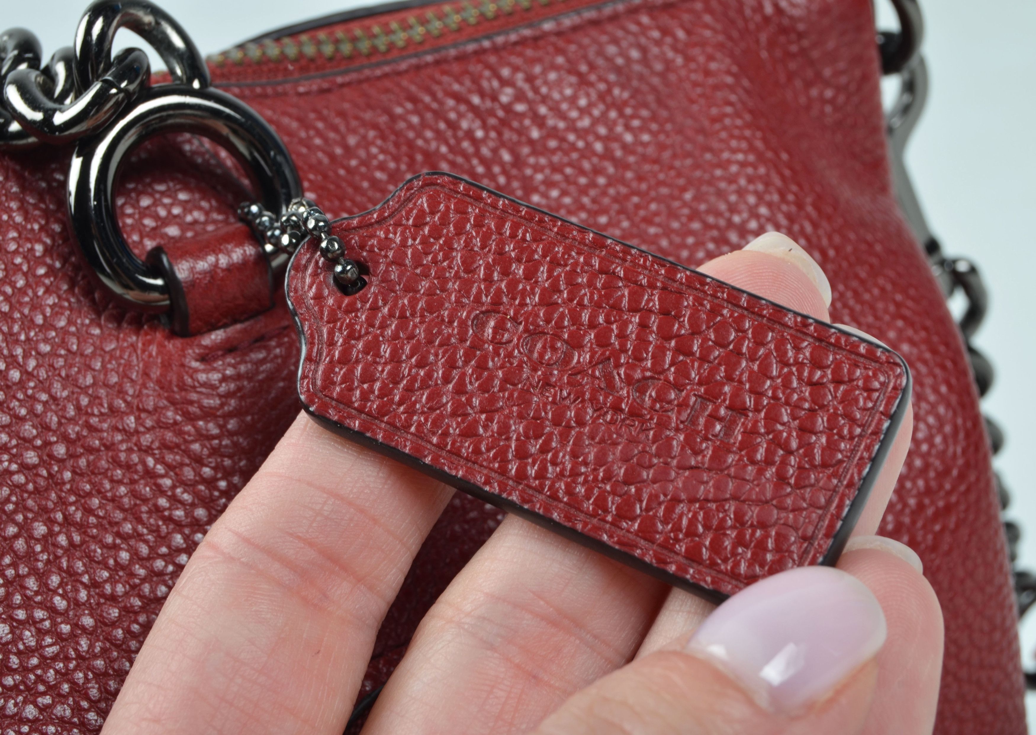 COACH 59501 Chain Prairie Satchel Y2K Glam Crossbody Bag