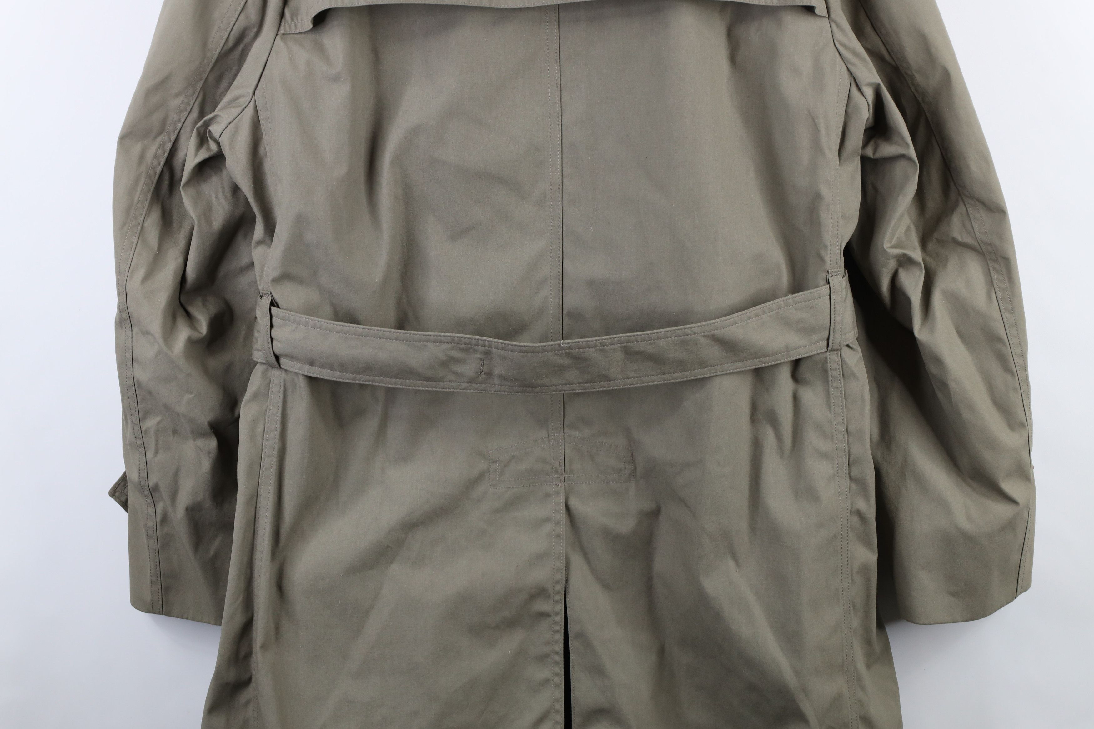 Vintage Vintage 90s Military Weather Trench Coat Jacket Pewter USA Size US L / EU 52-54 / 3 - 17 Thumbnail