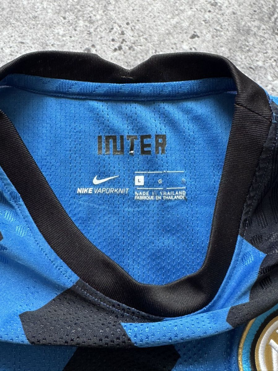 Nike 🔥NIKE INTER MILAN 2020/21 HOME PLAYER ISSUE VAPORKNIT JERSEY Size US L / EU 52-54 / 3 - 14 Thumbnail