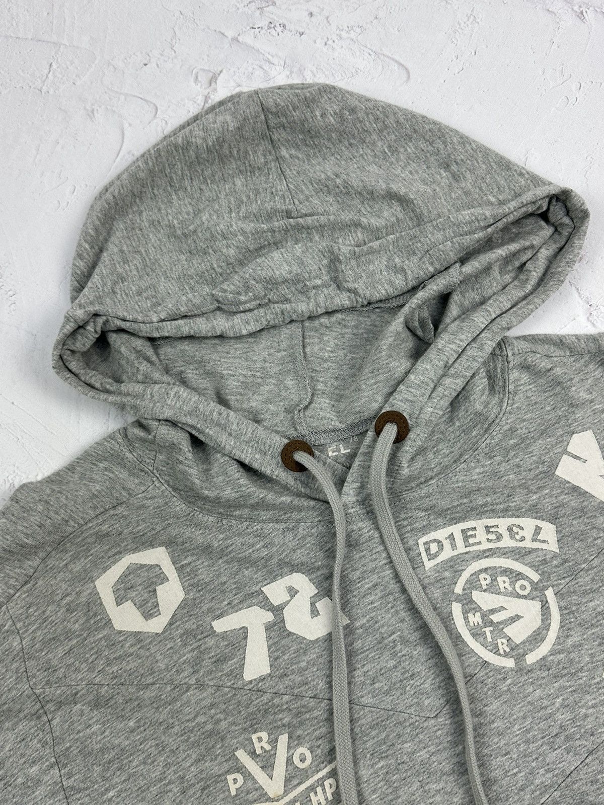 Diesel Diesel Vintage Grey Logo Light Hoodie Size US M / EU 48-50 / 2 - 7 Thumbnail