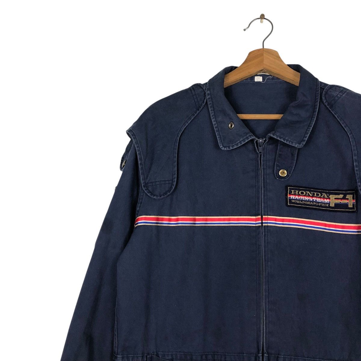 Honda 📌Vintage Coverall Worker Racing Honda Formula 1 Big Logo Size US 38 / EU 54 - 9 Thumbnail