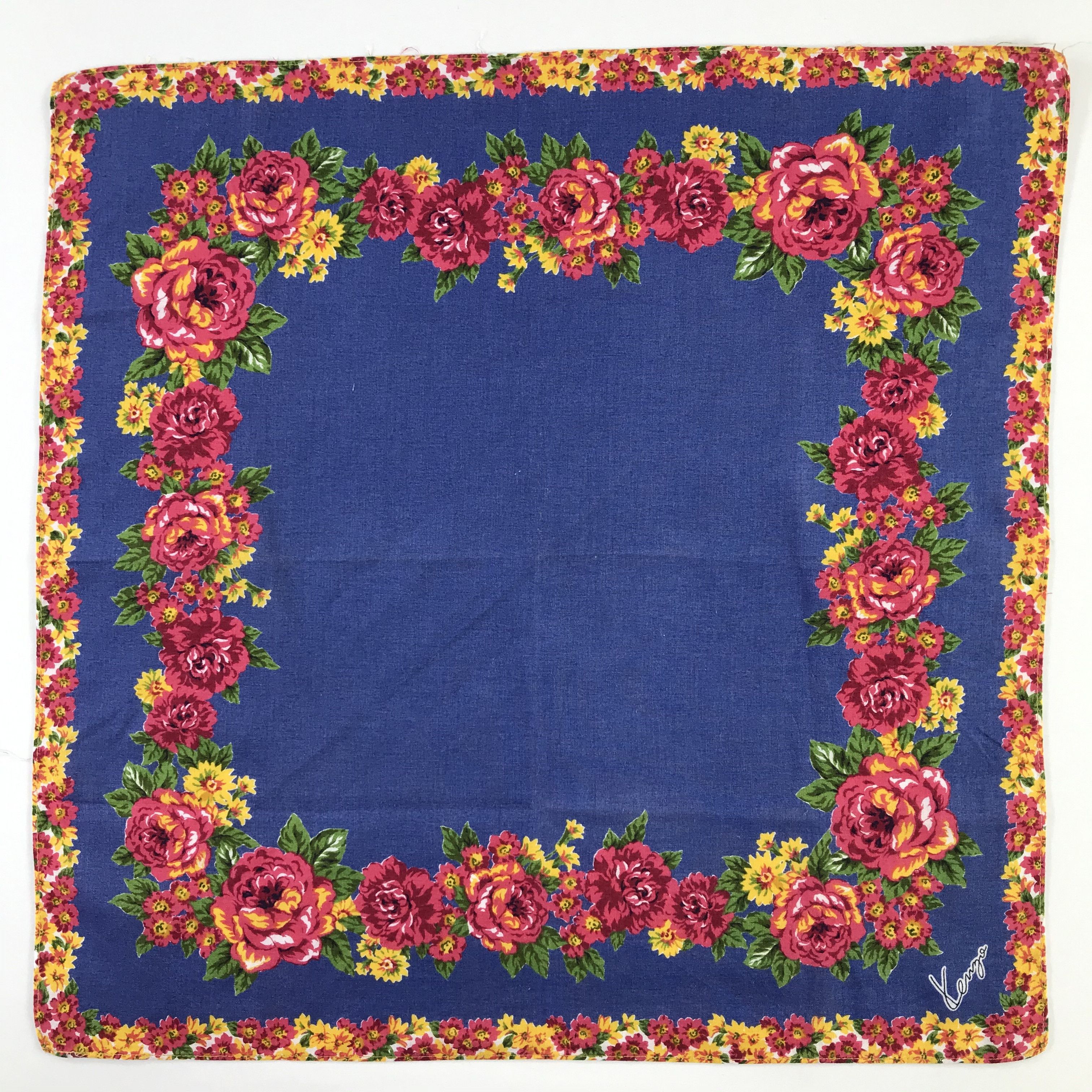 Kenzo × Vintage Kenzo Bandana / Handkerchief / Neckerchief - S945 Size ONE SIZE - 1 Thumbnail