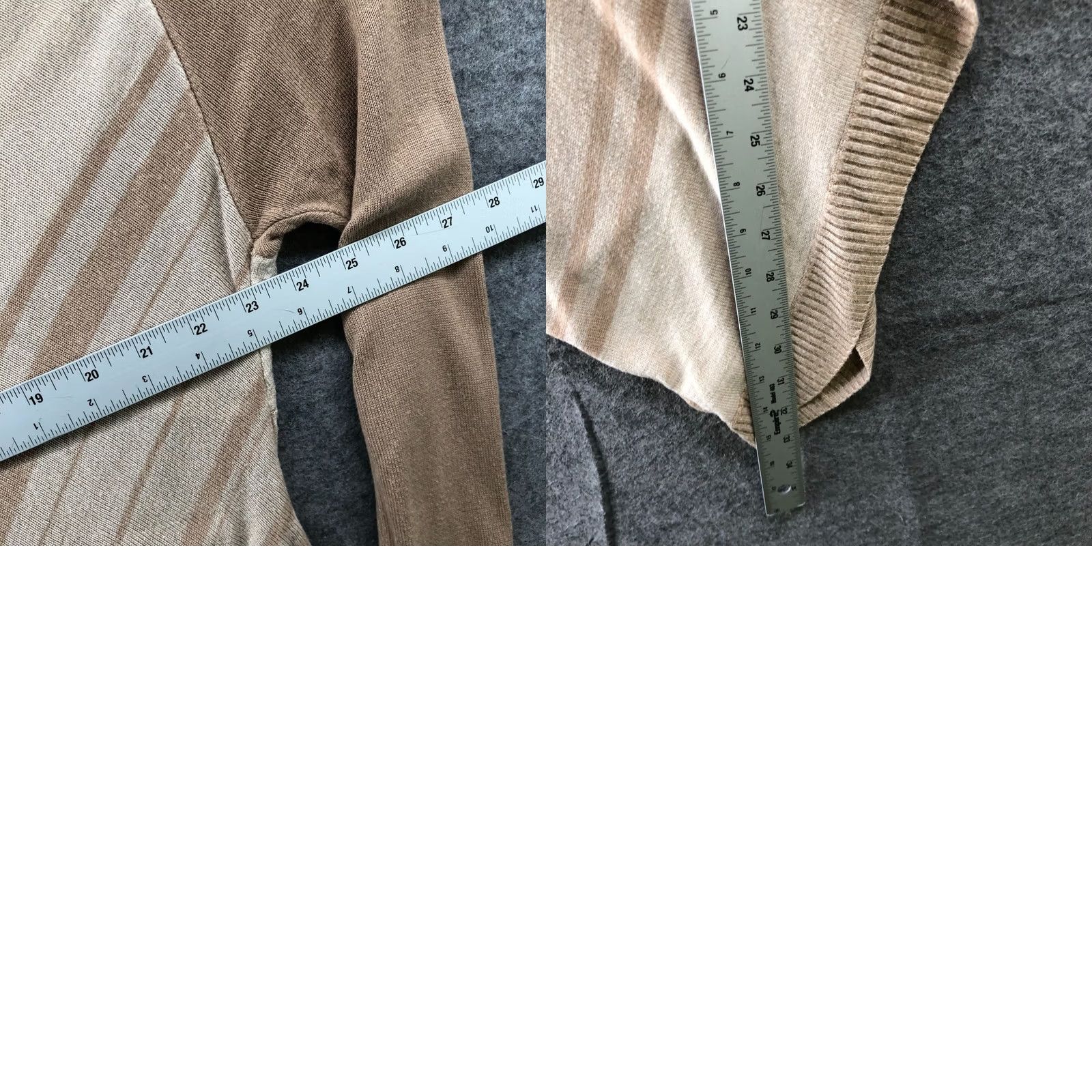 Guess GUESS Sweater Womens M Beige Brown Off Shoulder Lightweight Asymmetric Size M / US 6-8 / IT 42-44 - 8 Thumbnail
