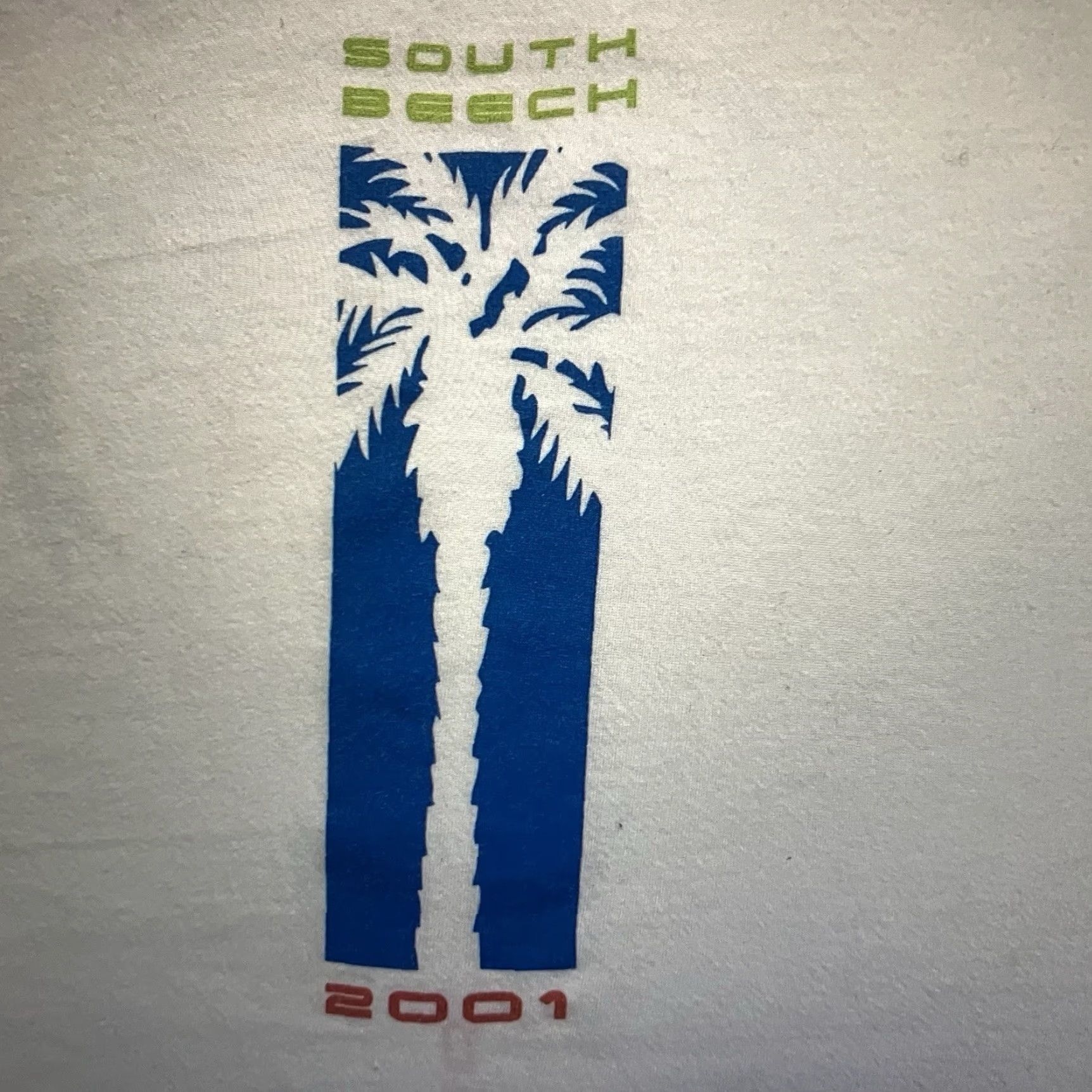 Hanes VINTAGE 2001 Hanes South Beech Golf T-Shirt Mens XL White Graphic Print Martini Olive Y2K Size US XL / EU 56 / 4 - 3 Thumbnail