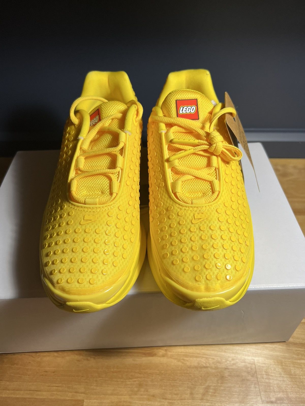 LEGO × Nike Kids Air Max DN x Lego Yellow Size 6Y (Style: IH7671-700) Size US 6 / EU 39 - 1 Thumbnail