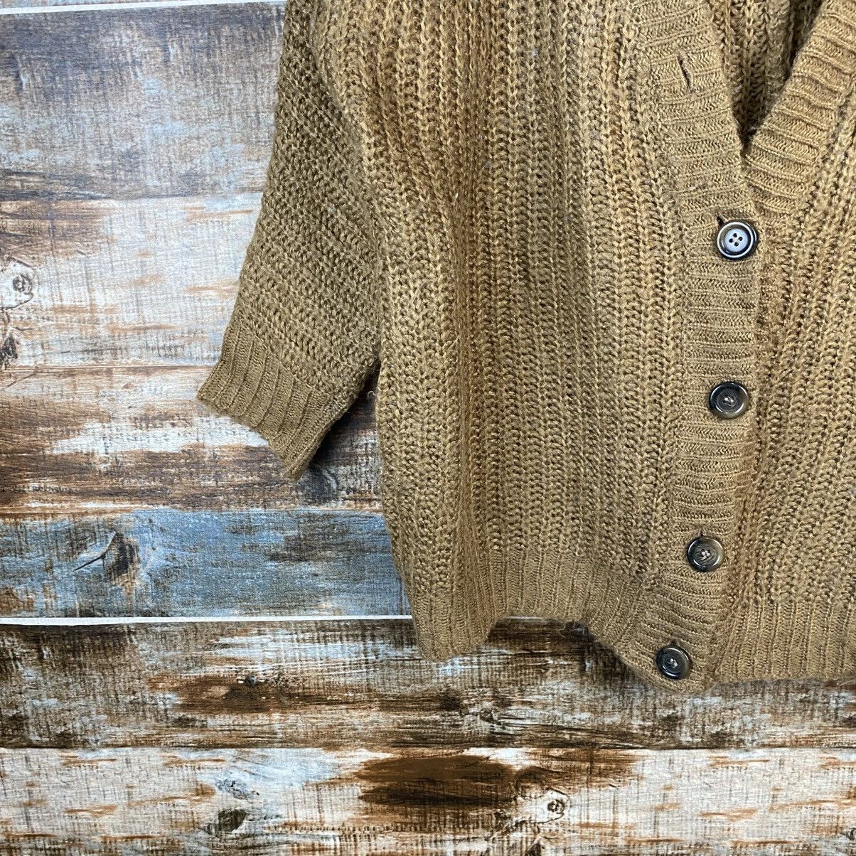 Vintage DL Scalzi Vintage Brown Cardigan Knitwear #C1174 Size XL / US 12-14 / IT 48-50 - 7 Thumbnail