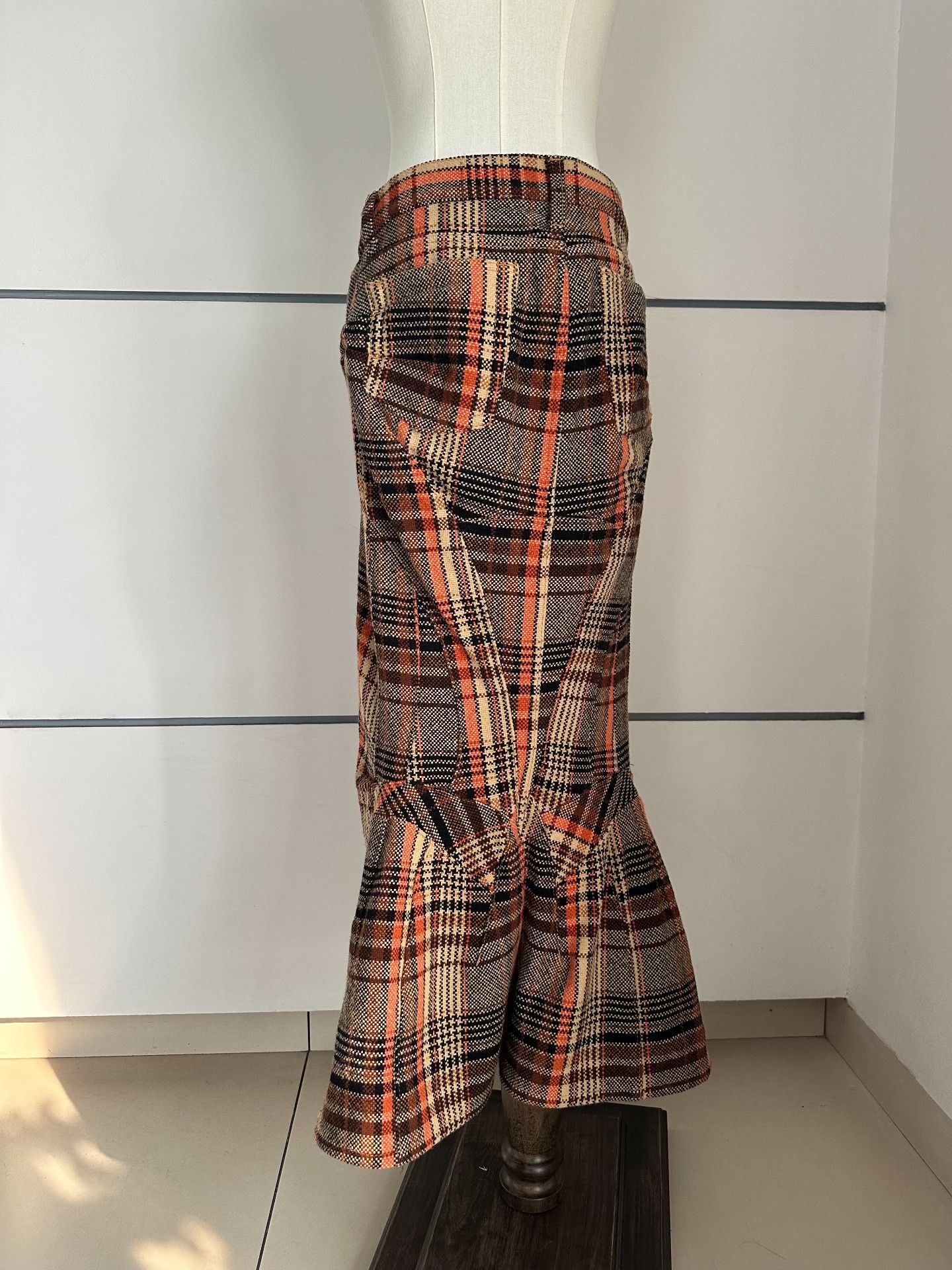 Junya Watanabe JUNYA WATANABE 04AW Checkered Fish Tail Dress| Size 26" / US 2 / IT 38 - 4 Thumbnail