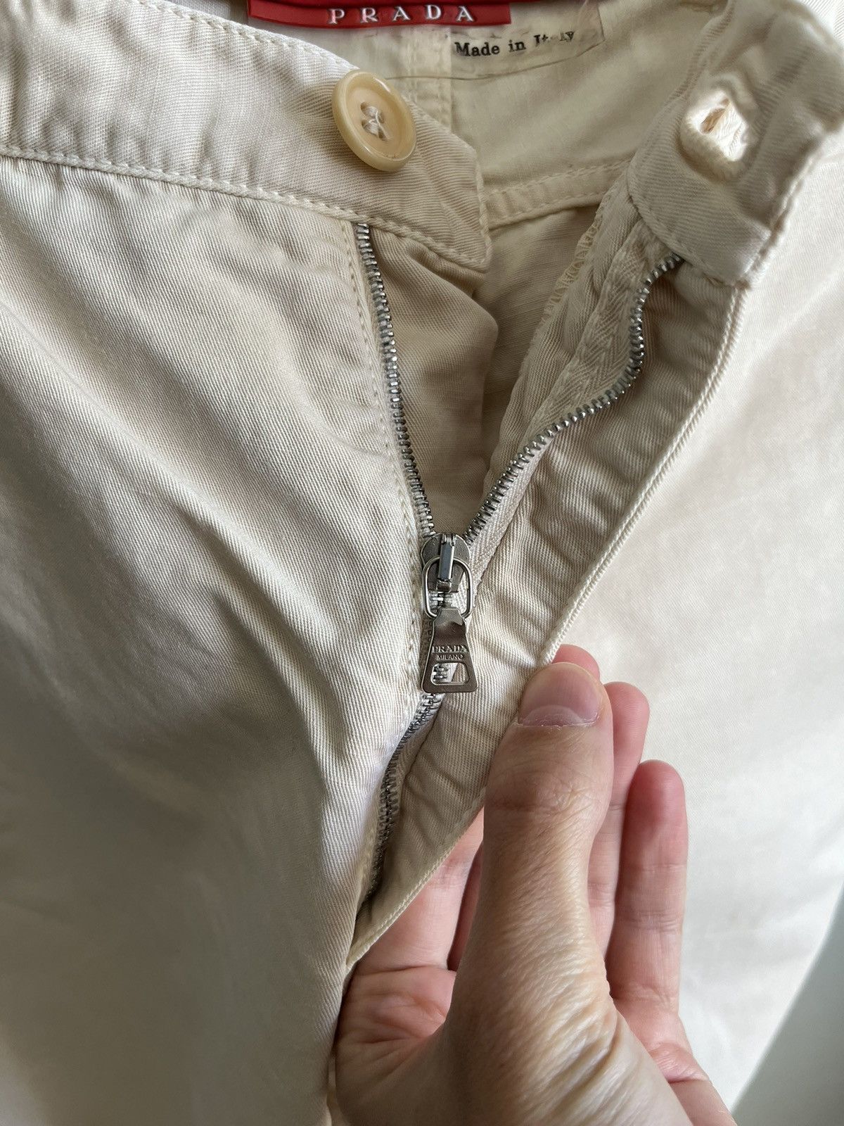Prada Prada Linen and Cotton casual pant Size US 35 - 4 Thumbnail