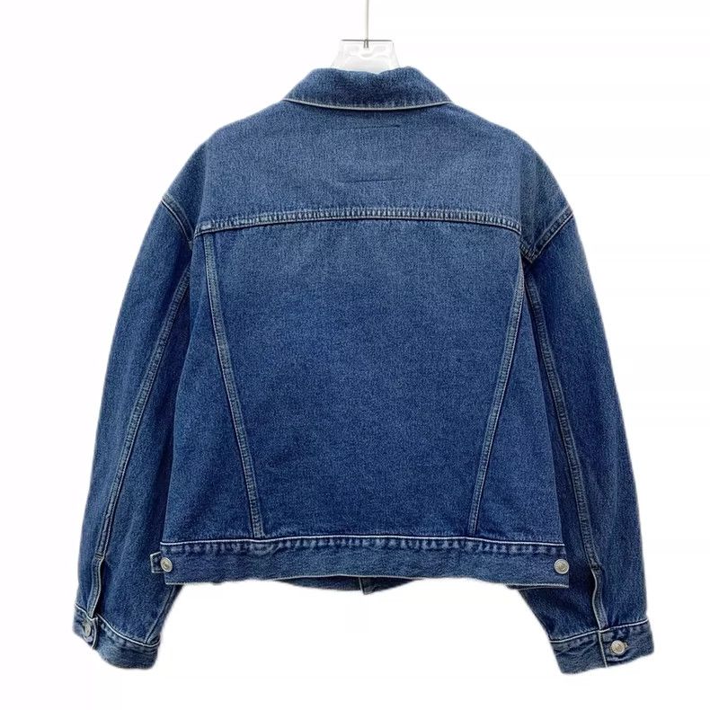 Balenciaga Balenciaga size 38 Blue cotton lapel single-breasted long- Size US S / EU 44-46 / 1 - 2 Thumbnail
