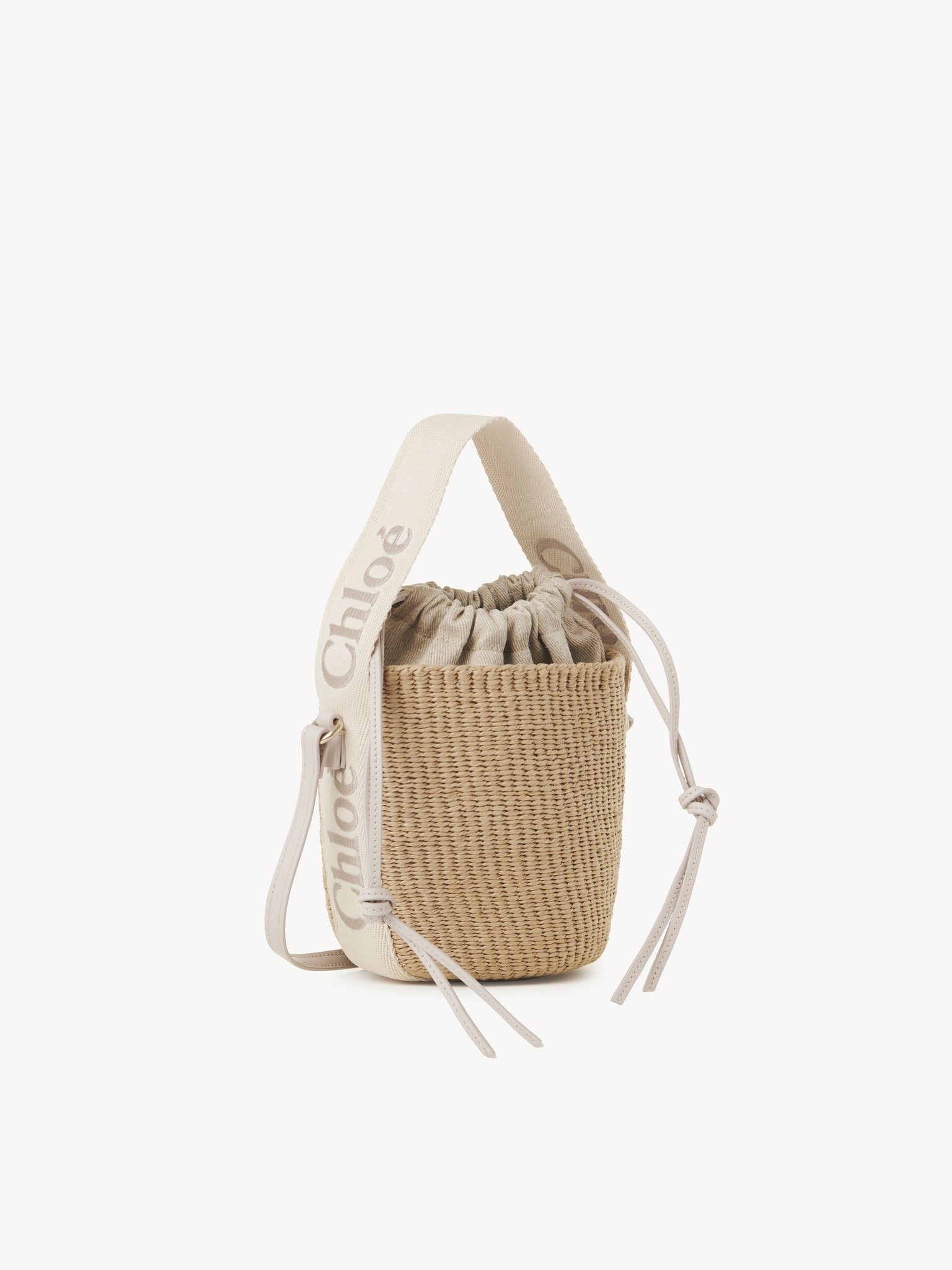 Chloe oc11z0525 Size: OS / Small Woody Bucket Bag in Beige Size ONE SIZE - 1 Thumbnail