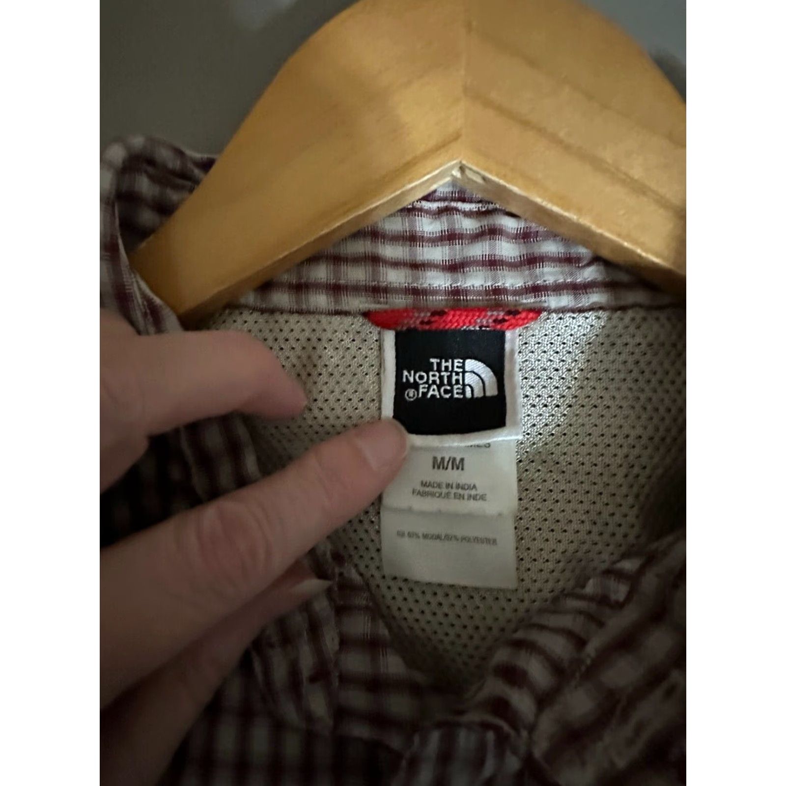 The North Face The North Face Button-Up Shirt Men’s Medium Red Checkered Long Sleeve Collared Cotton Button-Down Size US M / EU 48-50 / 2 - 3 Thumbnail