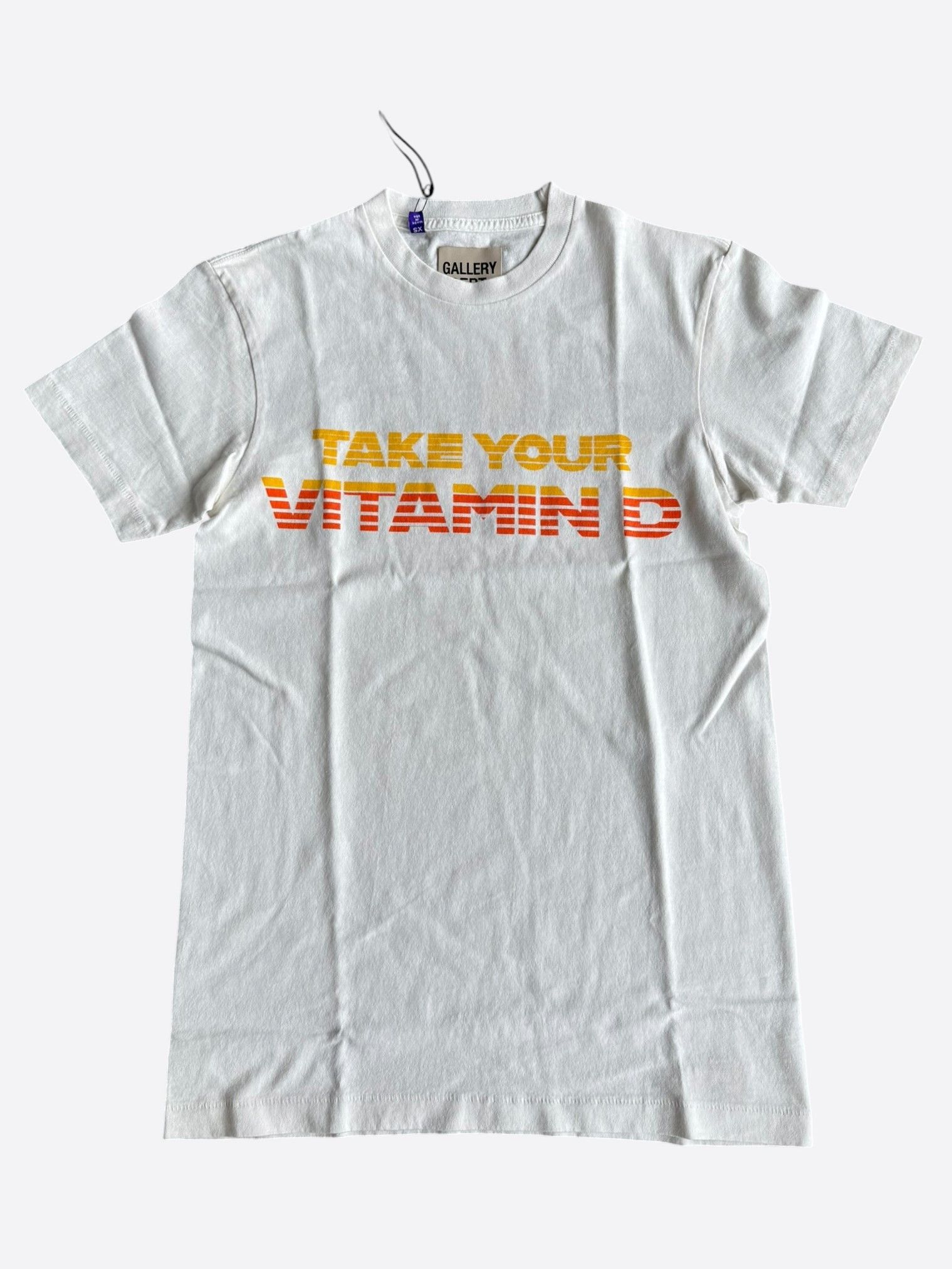 Gallery Dept. Gallery Dept White Gradient Vitamin D Glitter Logo T-Shirt Size US XS / EU 42 / 0 - 1 Thumbnail