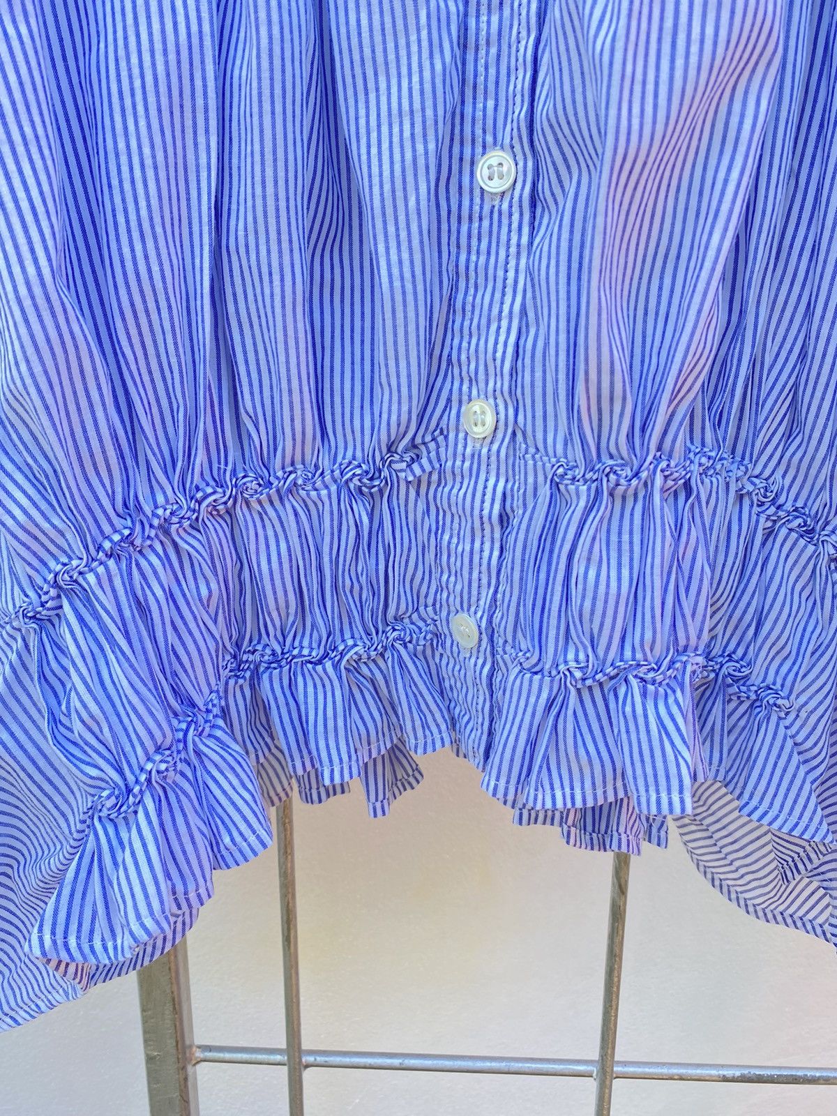 Frapbois FRAPBOIS Blue and white striped blouse Size ONE SIZE - 11 Thumbnail