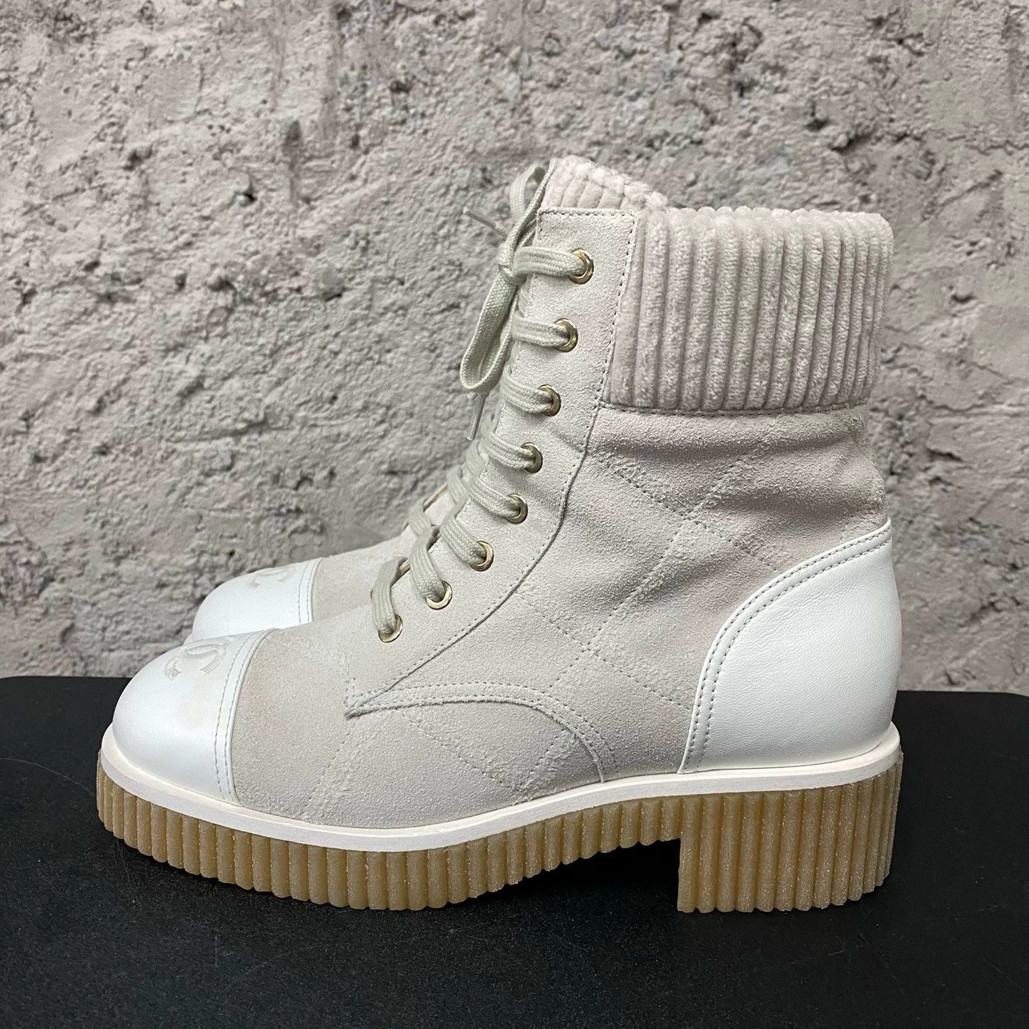 Chanel Chanel combat boots women's 39 99 New Size US 8.5 / IT 38.5 - 2 Thumbnail