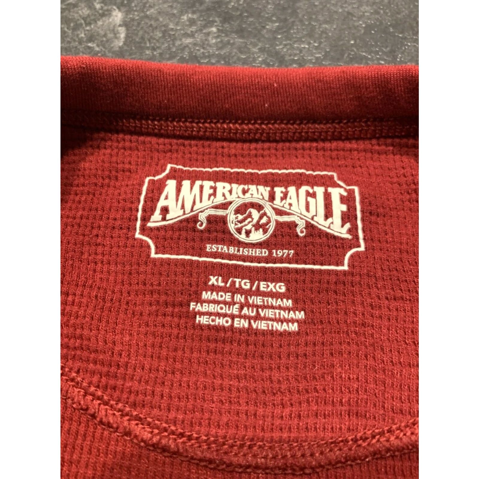 American Eagle Outfitters American Eagle Outfitters Crew Neck Pullover Sweater Adult Extra Large Maroon Long Sleeve 90s Style Mens Size US XL / EU 56 / 4 - 5 Thumbnail