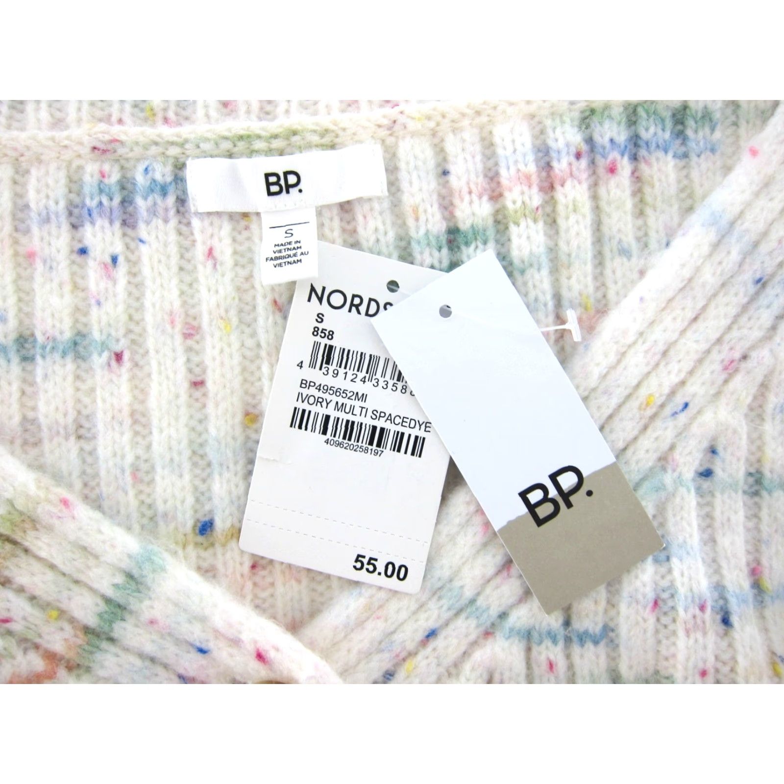 Nordstrom Nordstrom NWT Ivory Space Dye Cropped Cardigan Sweater Small Women Size S / US 4 / IT 40 - 3 Thumbnail